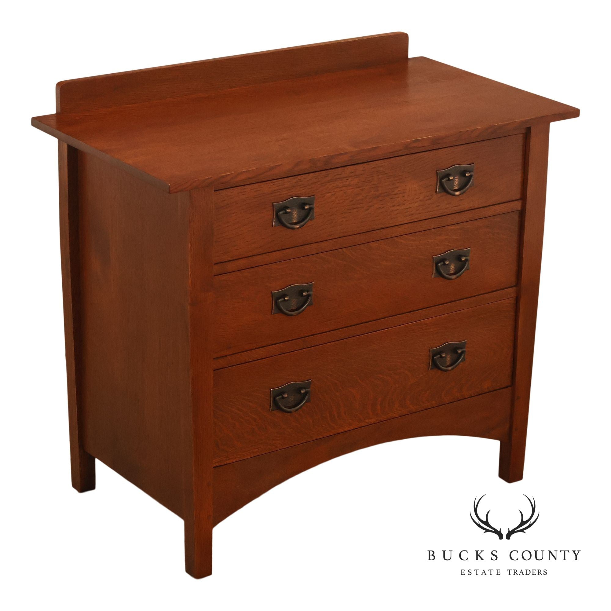 Stickley Mission Collection Oak Three-Drawer Chest