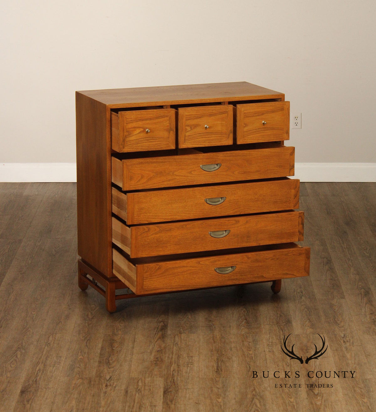 American Of Martinsville Mid Century Modern Tall Chest Of Drawers