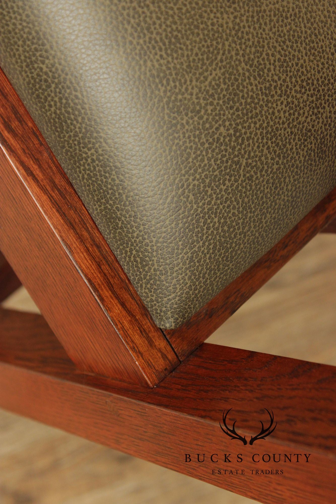 Stickley Mission Collection Pair of Oak Spindle Armchairs