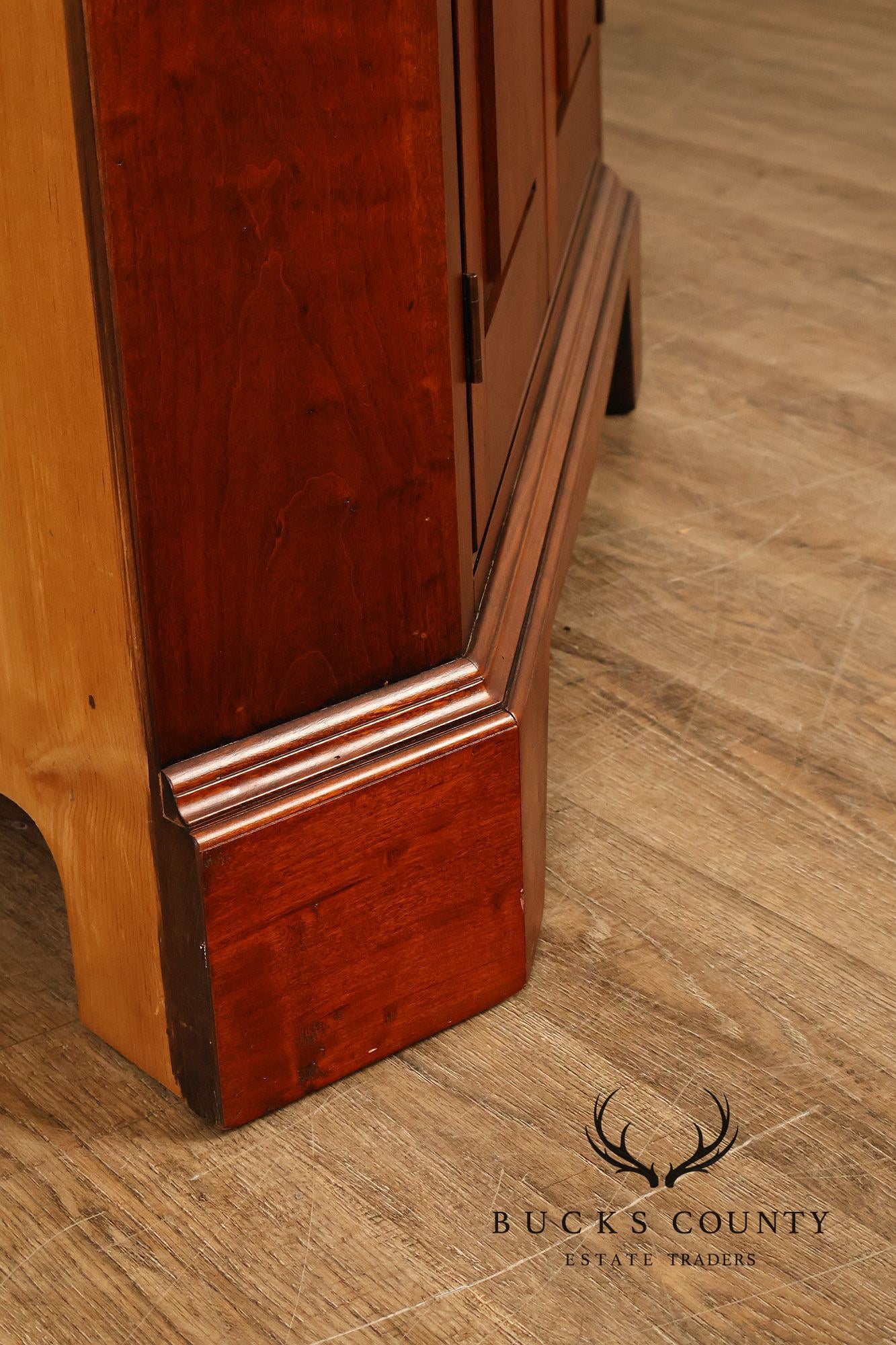 Piper Classics Custom Pine Blind Door Corner Cabinet