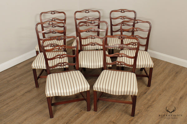Kittinger Colonial Williamsburg CW-17 Set of Eight Mahogany Dining Chairs