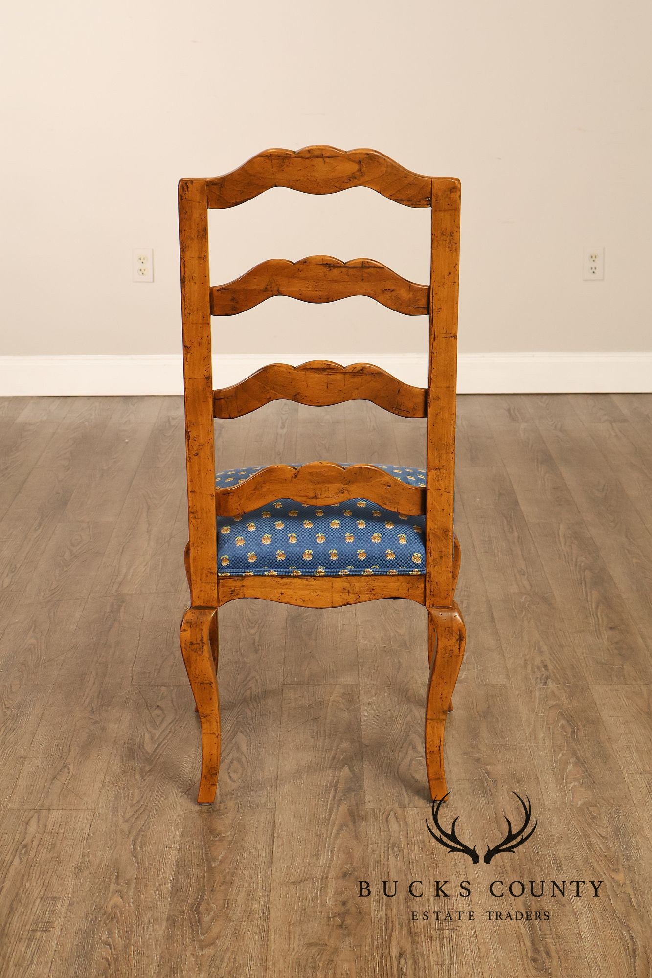 Guy Chaddock Set Of Twelve Basque Hickory Ladder Back Dining Chairs