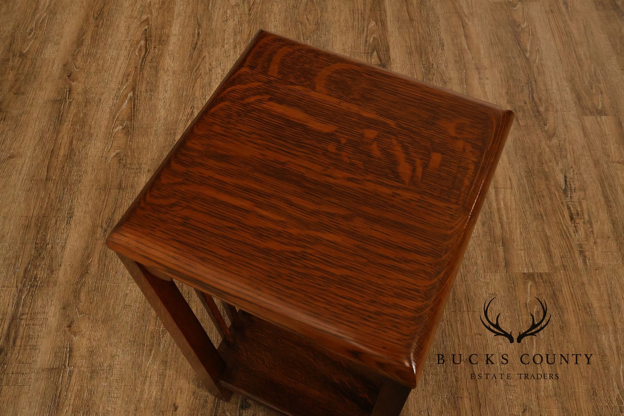 Michigan Chair Company Antique Mission Oak Spindle Side Table