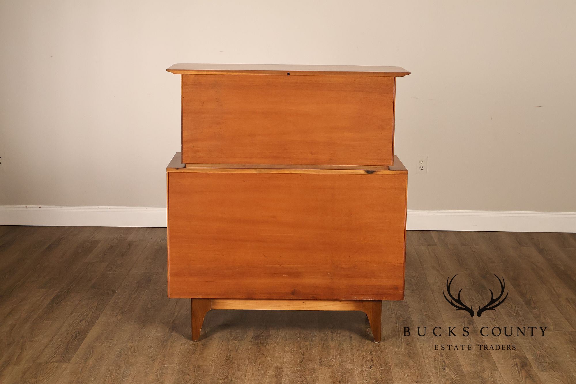 Mid Century Modern Walnut Tall Chest of Drawers