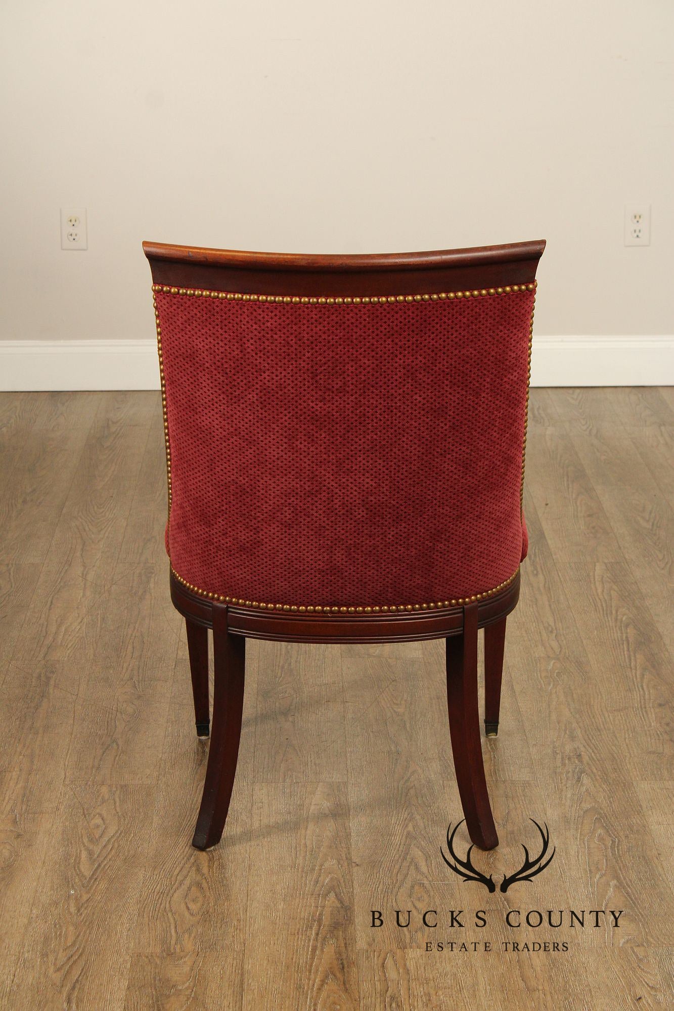 French Empire Mahogany Gondola Side Chair