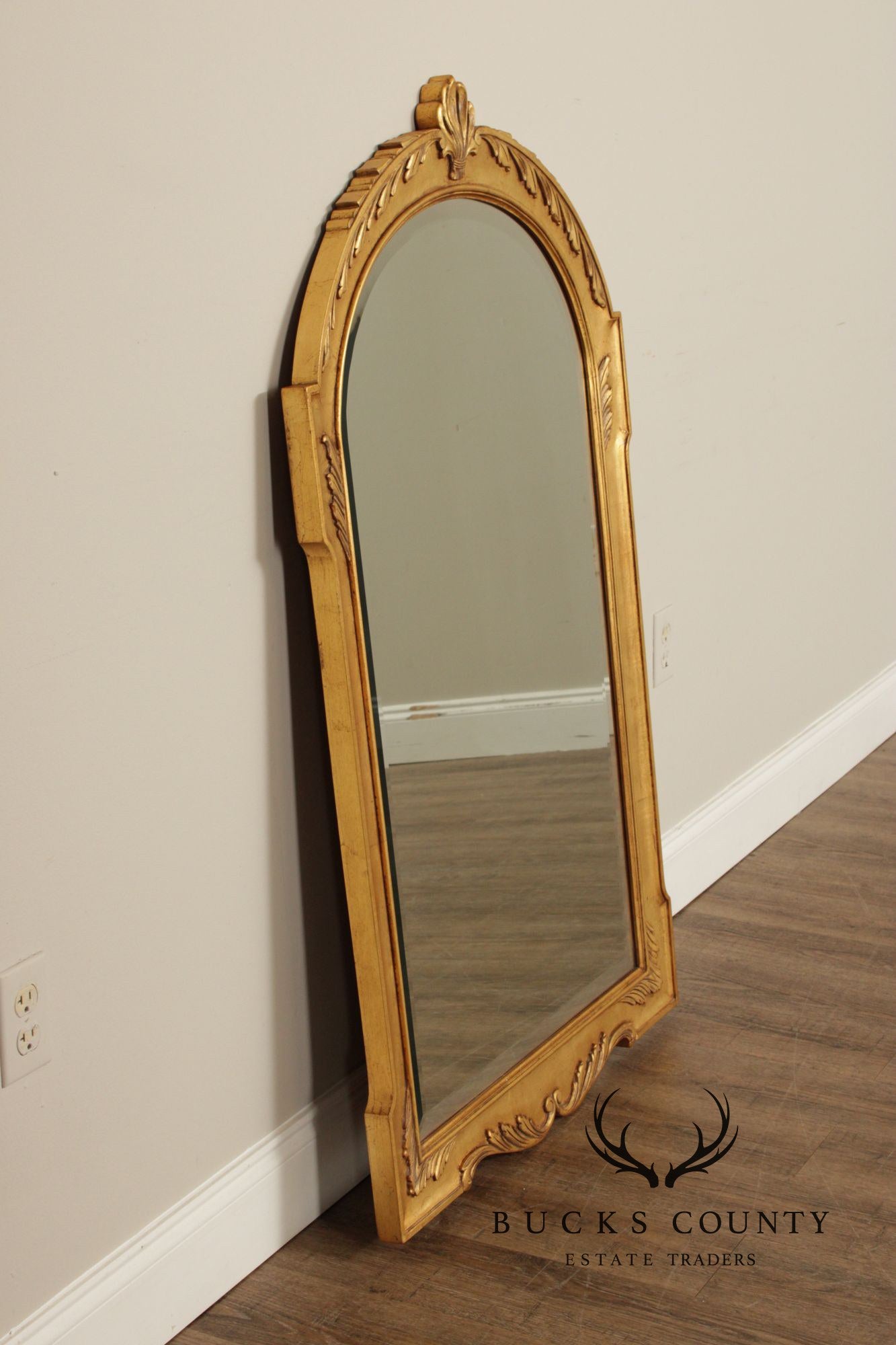 Henkel Harris Arched Gilt Mahogany Wall Mirror