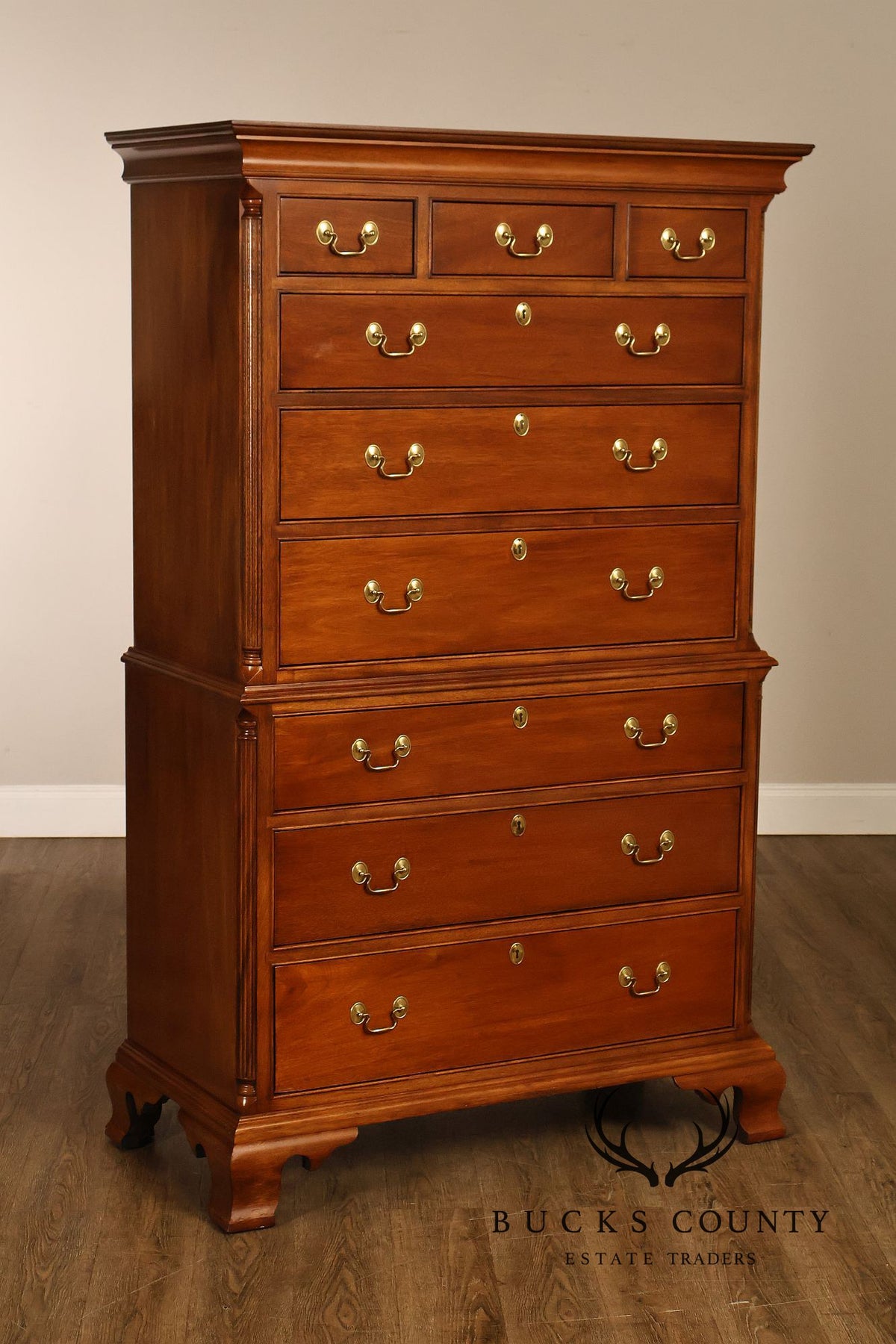 Stickley Chippendale Style Cherry High Chest