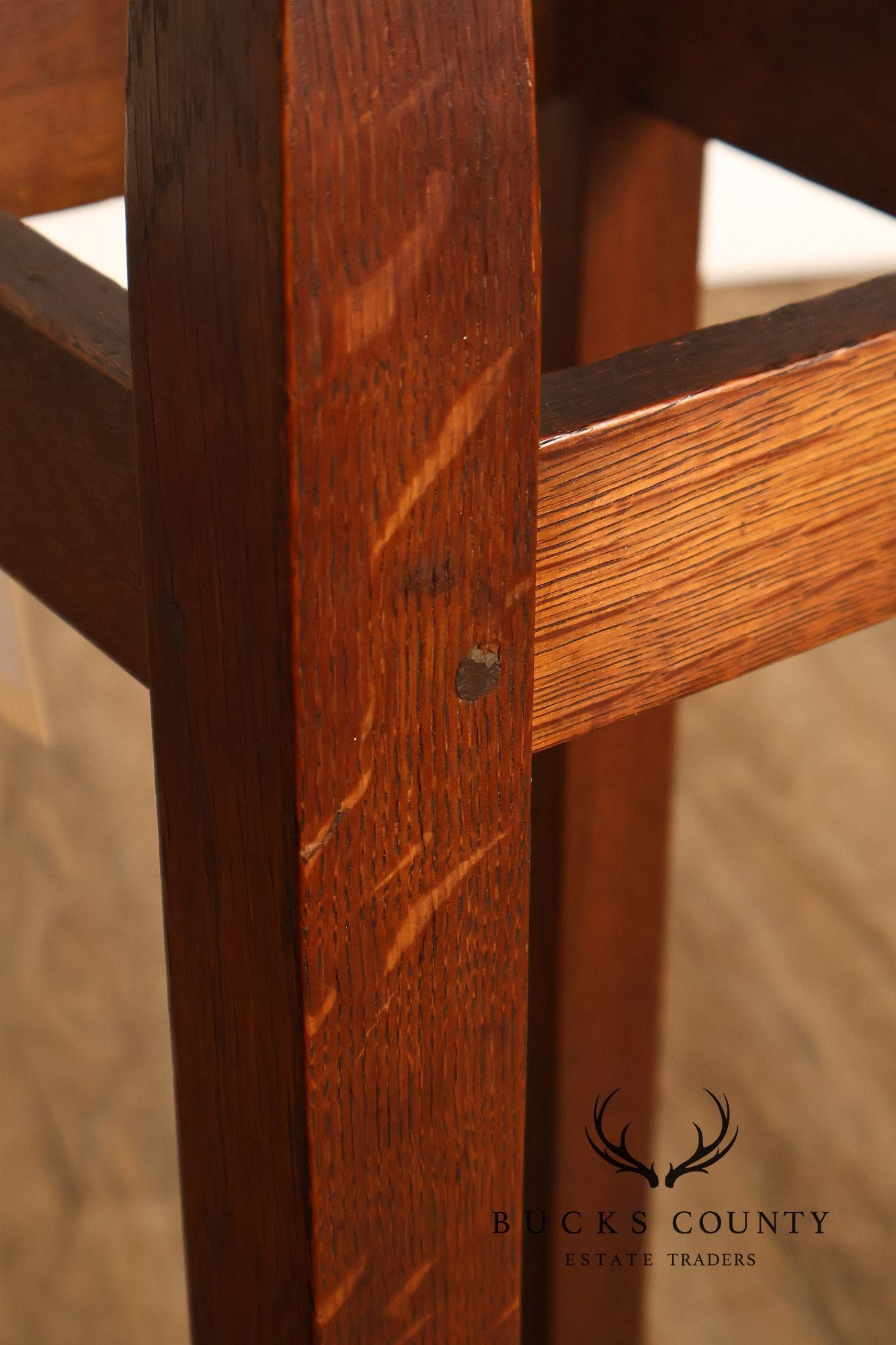 Gustav Stickley Arts And Crafts Oak Umbrella Stand model #54