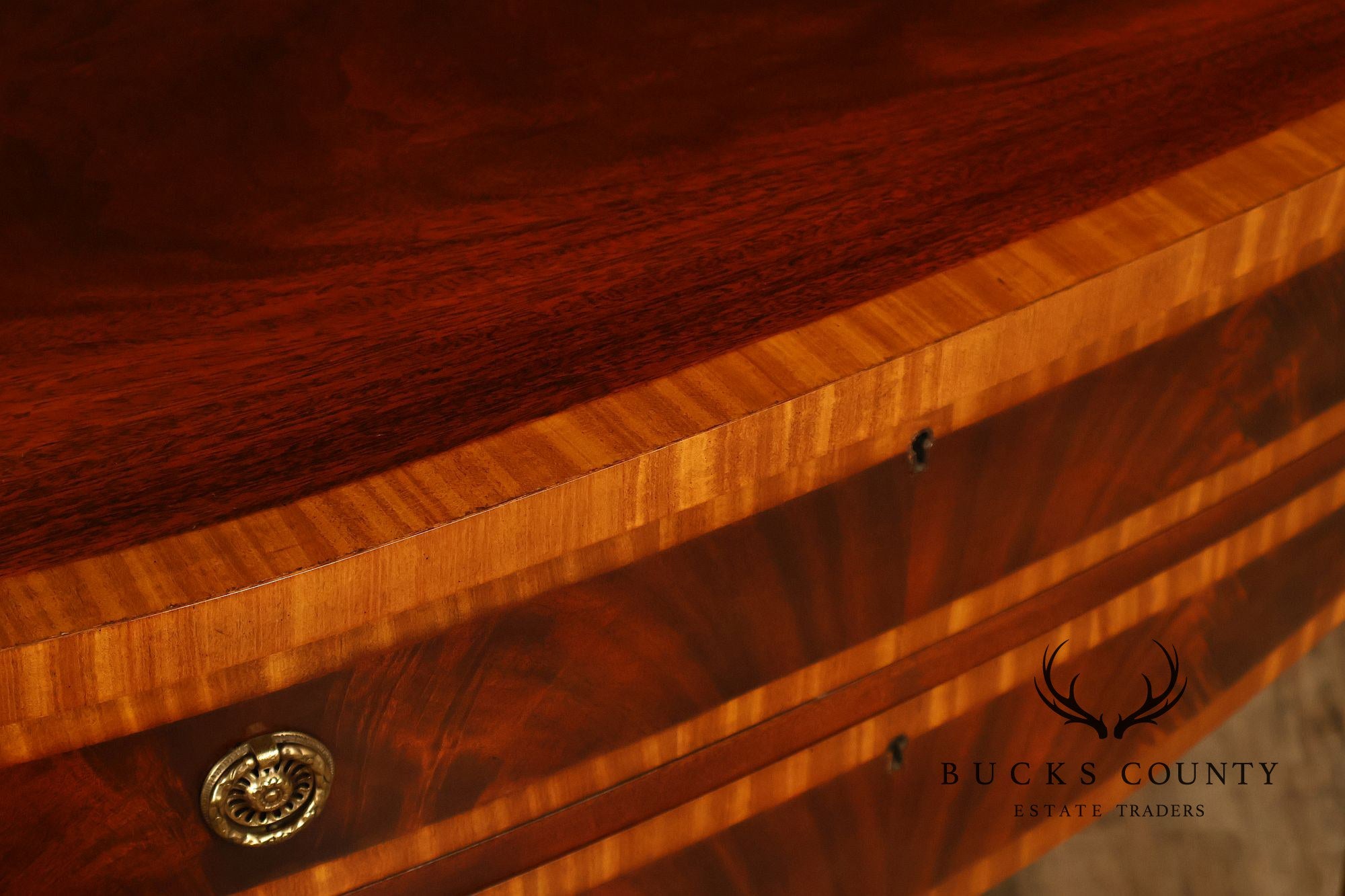 Karges Federal Style Inlaid Mahogany Sideboard