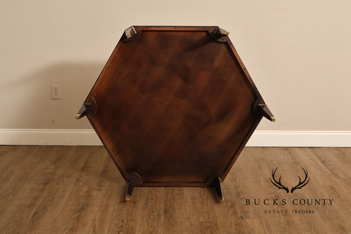 Councill Furniture Hexagonal Glass Top Coffee Table