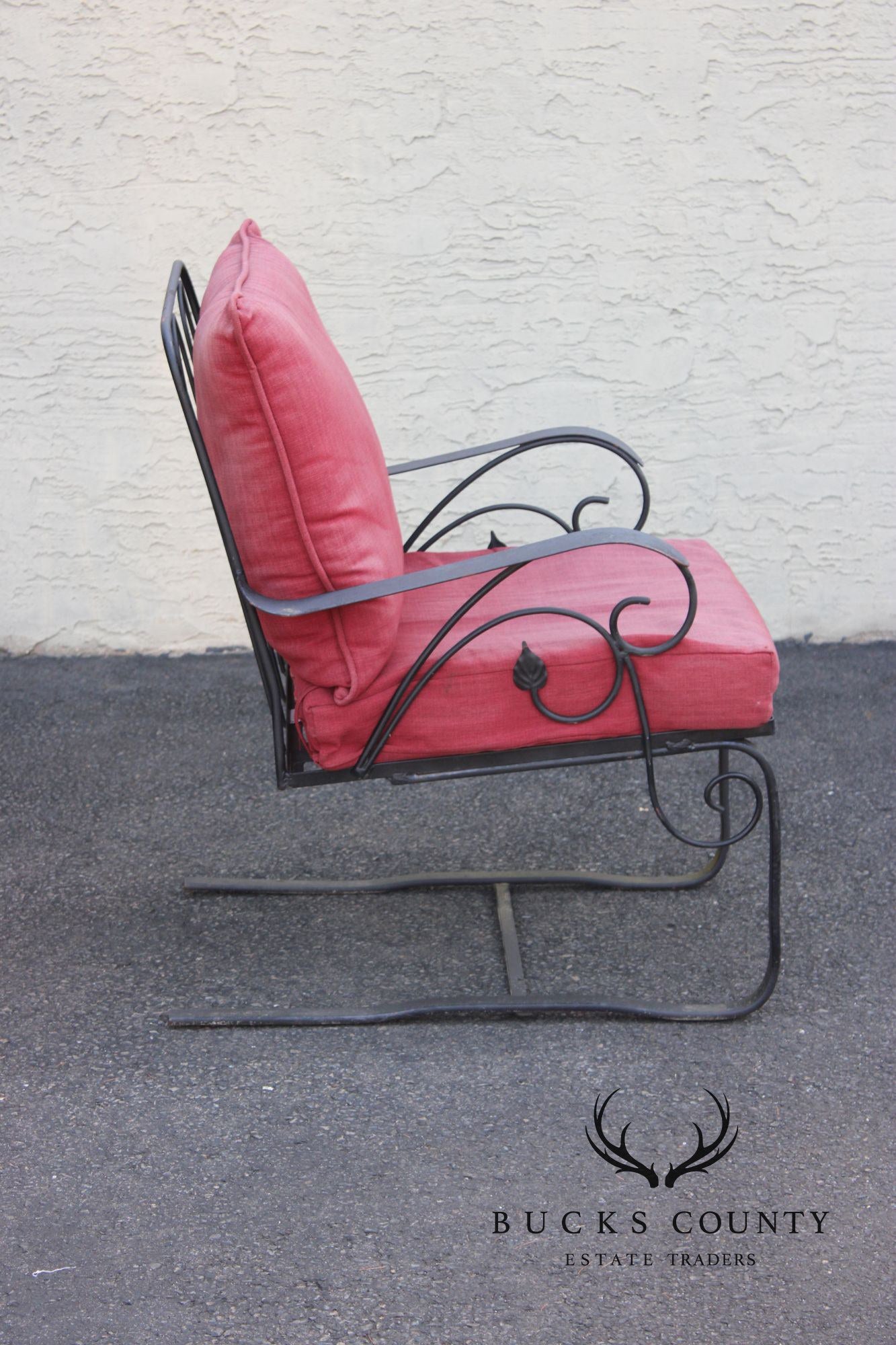 Vintage Outdoor Patio Wrought Iron Rocker