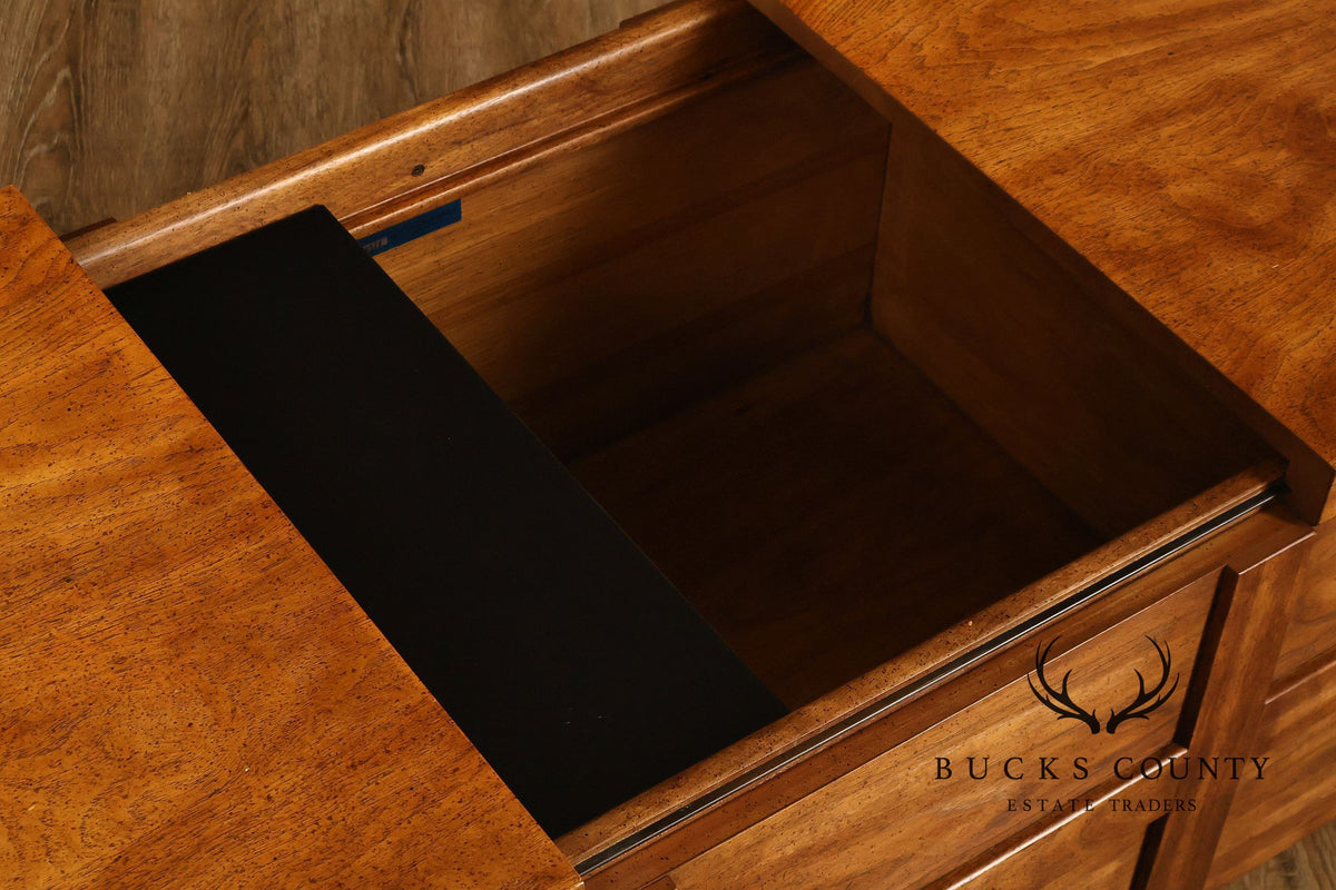 Drexel 'Woodbriar' Campaign Style Coffee Table