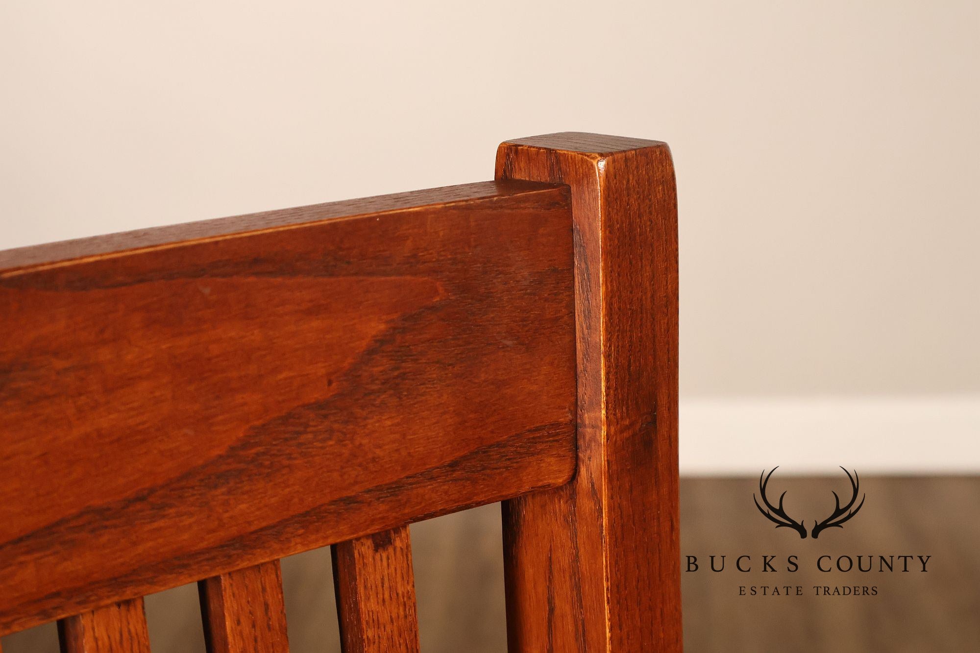 Nichols & Stone Mission Oak Style Set Of Eight Dining Chairs