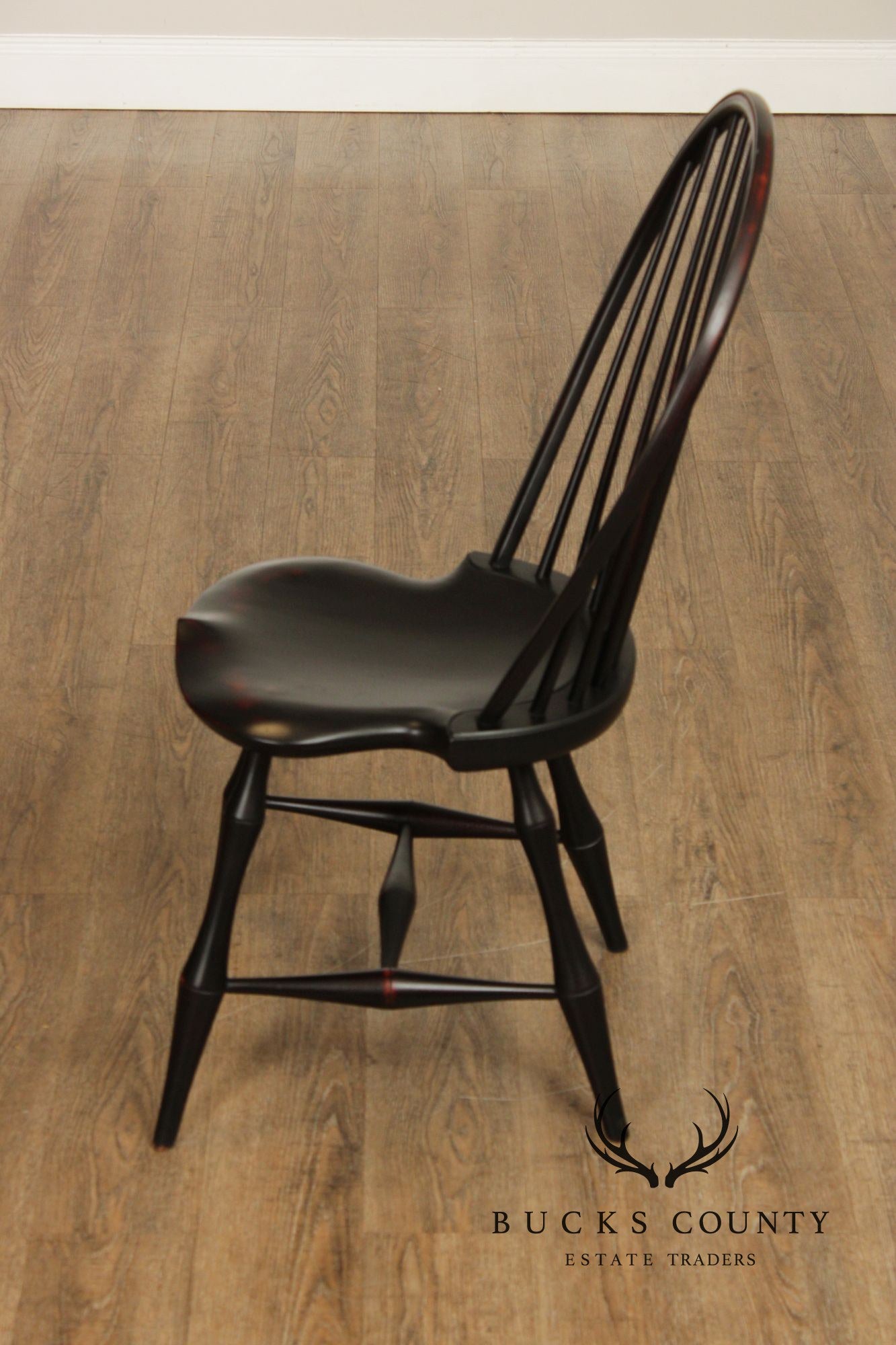 D.R. Dimes Pair of Ebonized Windsor Chairs