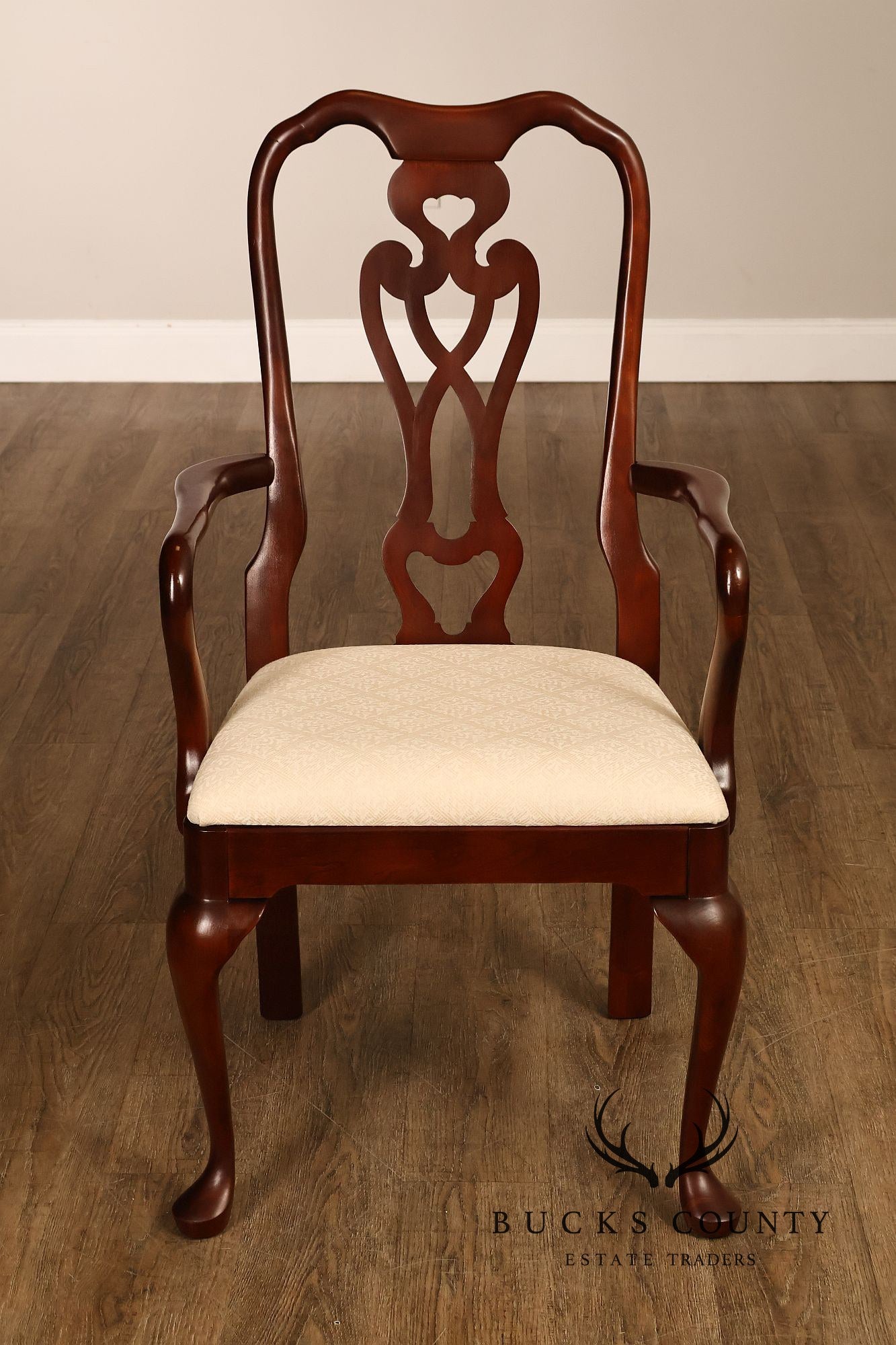 Pennsylvania House Set Of Eight Cherry Queen Anne Dining Chairs