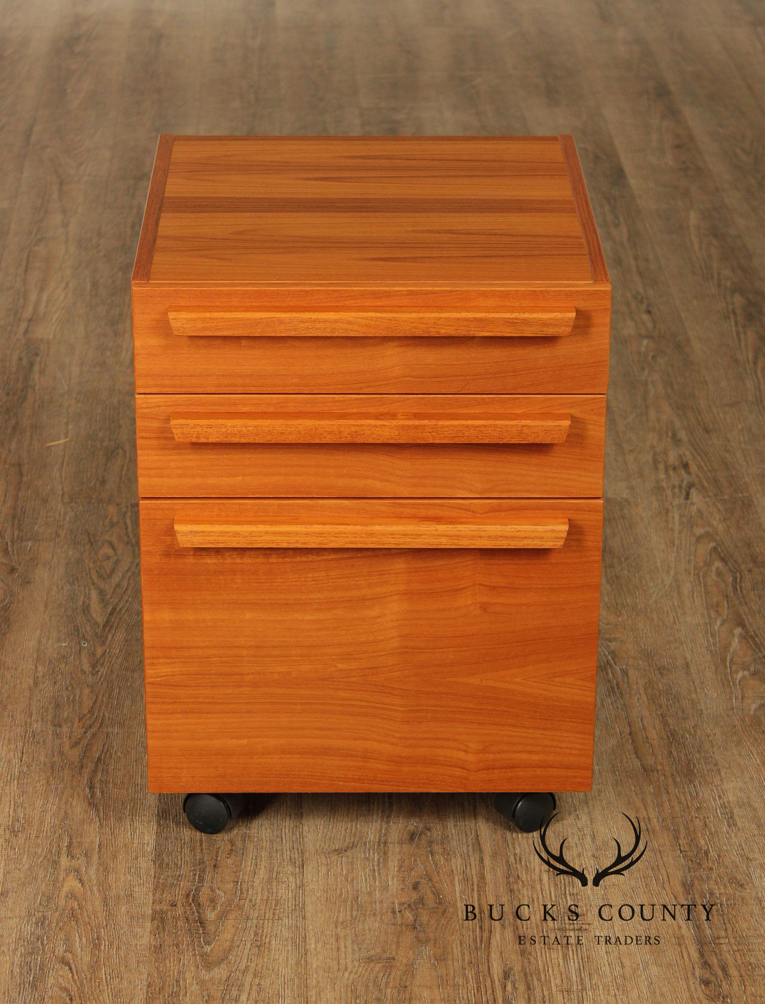 Interform Collection Danish Modern Teak Filing Cabinet