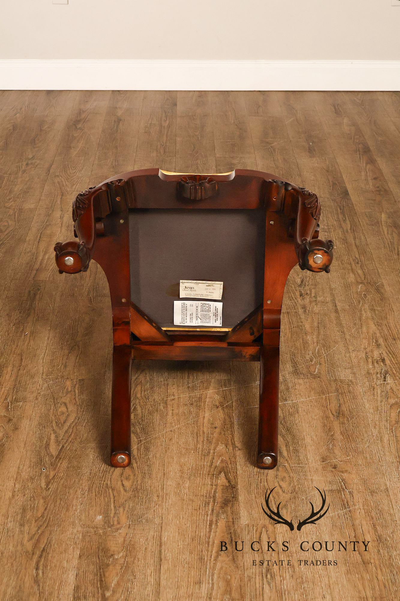 Kindel Winterthur Collection Set of Four Carved Dining Chairs