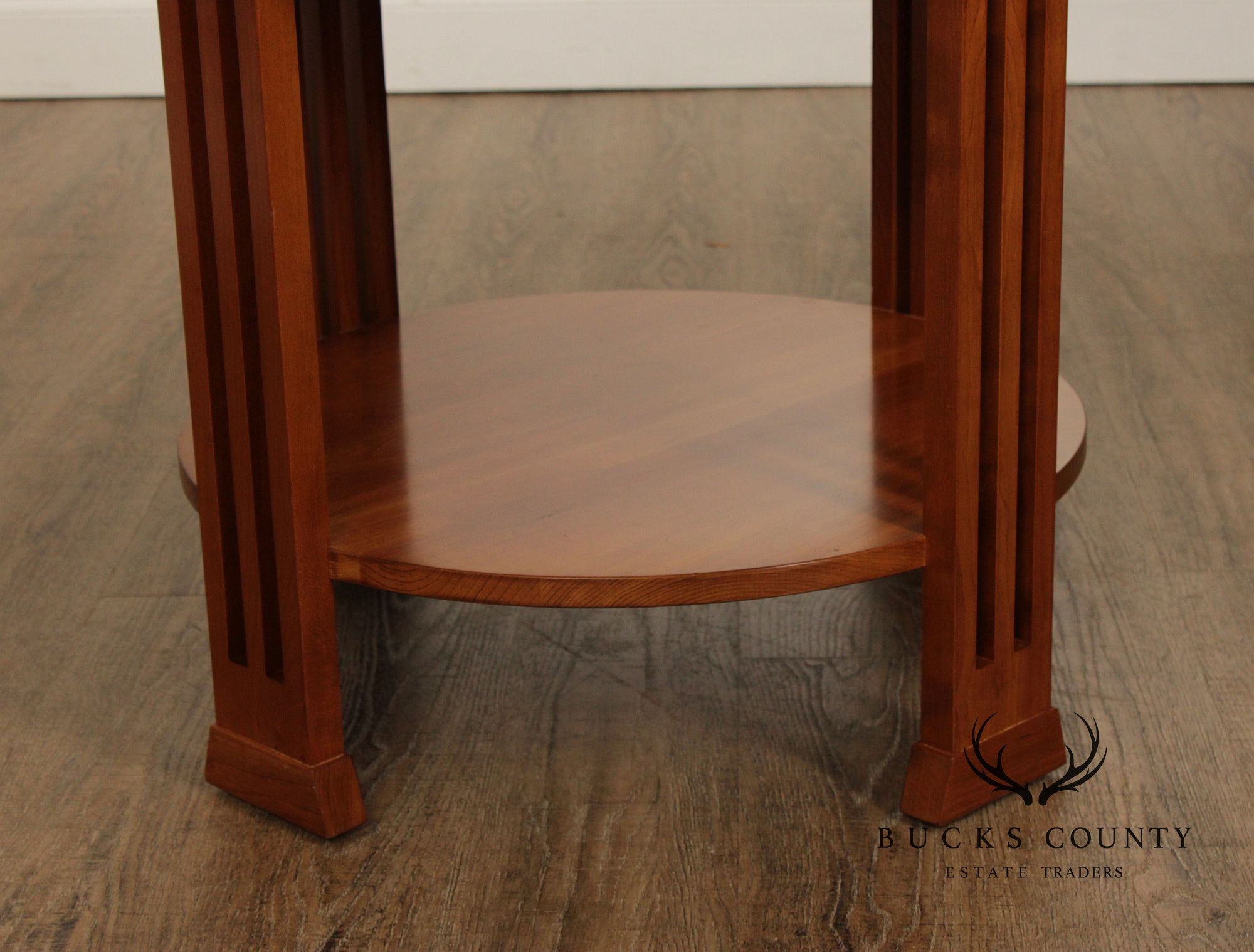 Stickley 21st Century Collection Round Cherry Lamp Table