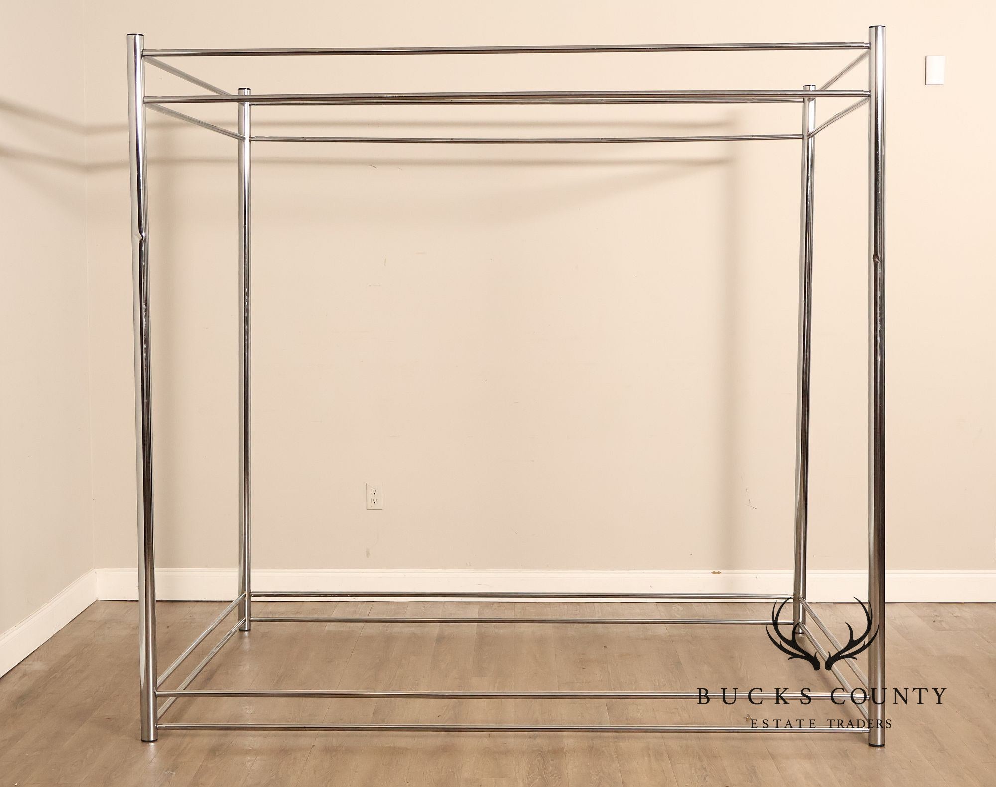Modern Steel Queen Size Canopy Bedframe