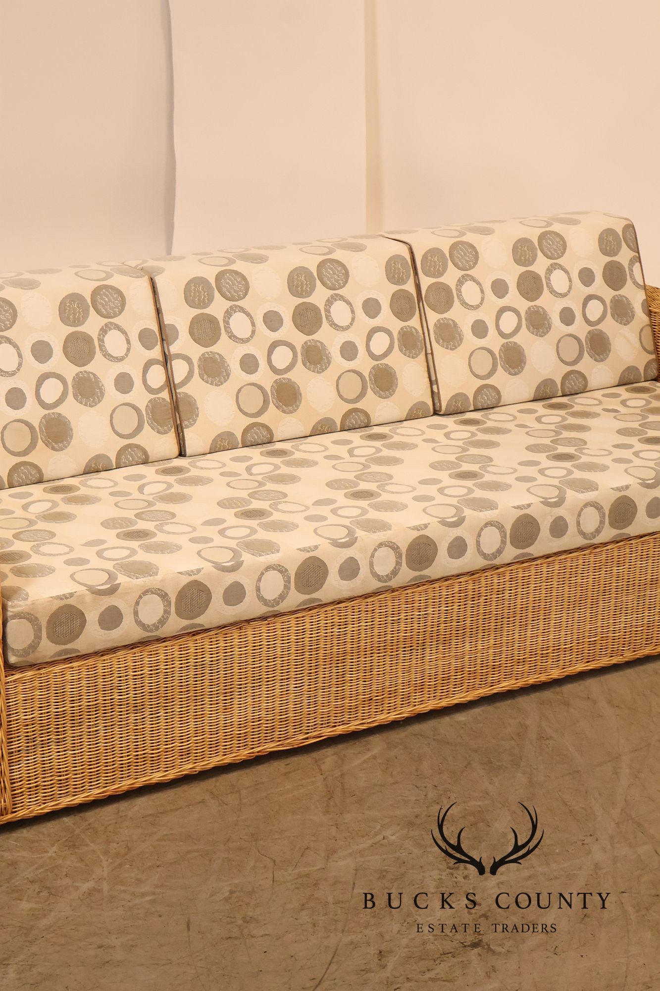 Gunther Lambert Wicker Sofa