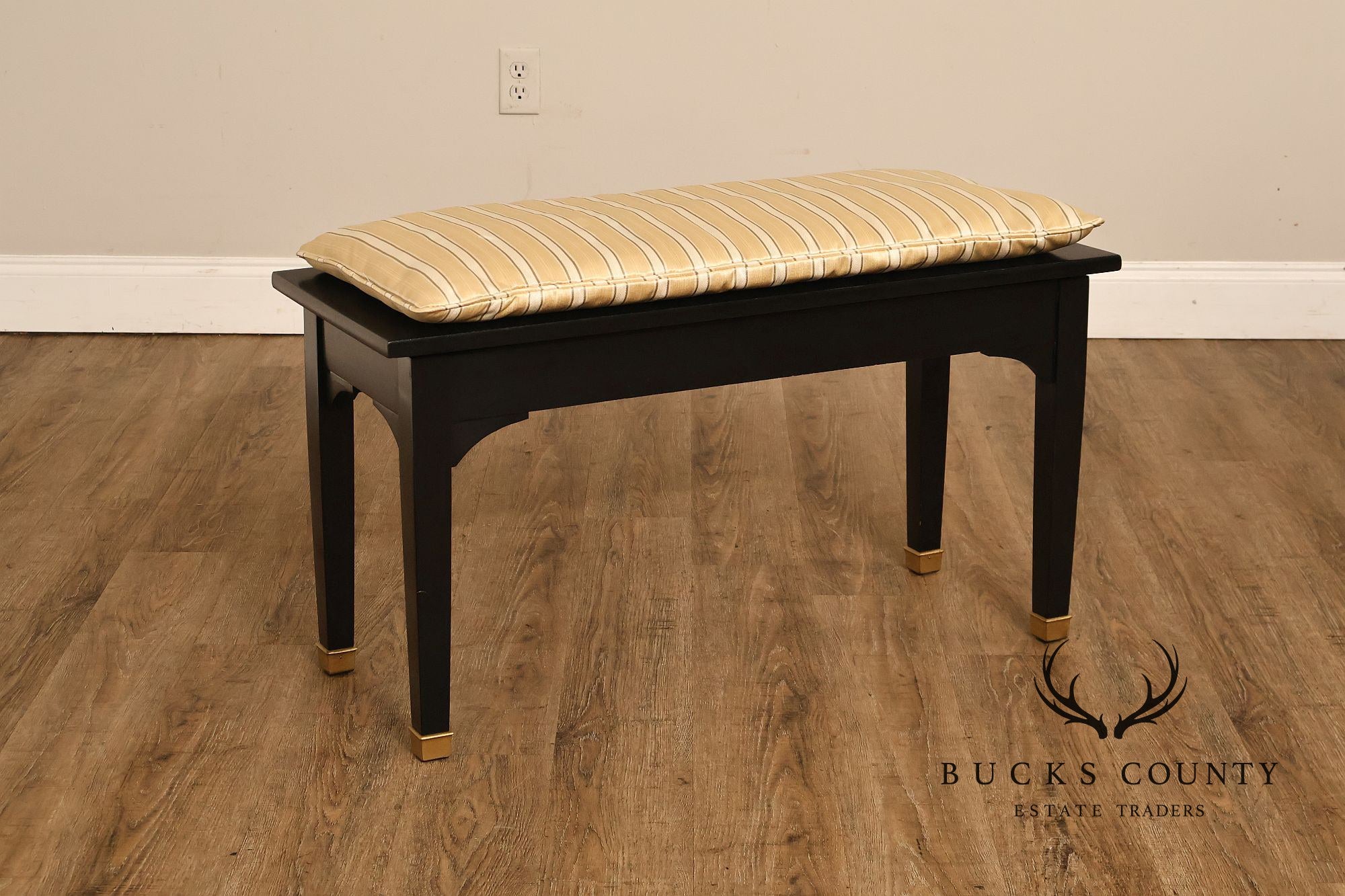 Kurtzman Ebonized Grand Piano And Duet Bench