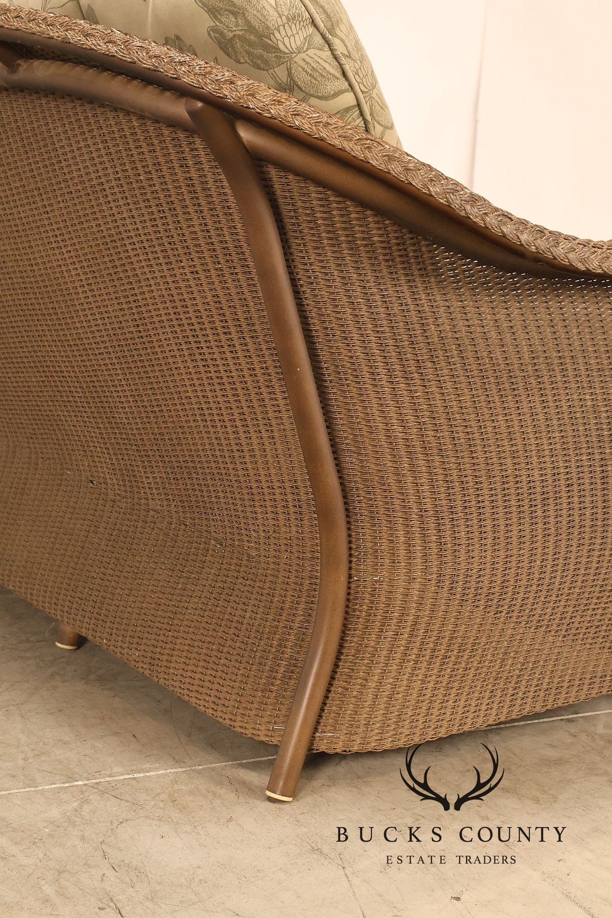 Lloyd Flanders Reflections All-Weather Lloyd Loom Wicker Sofa
