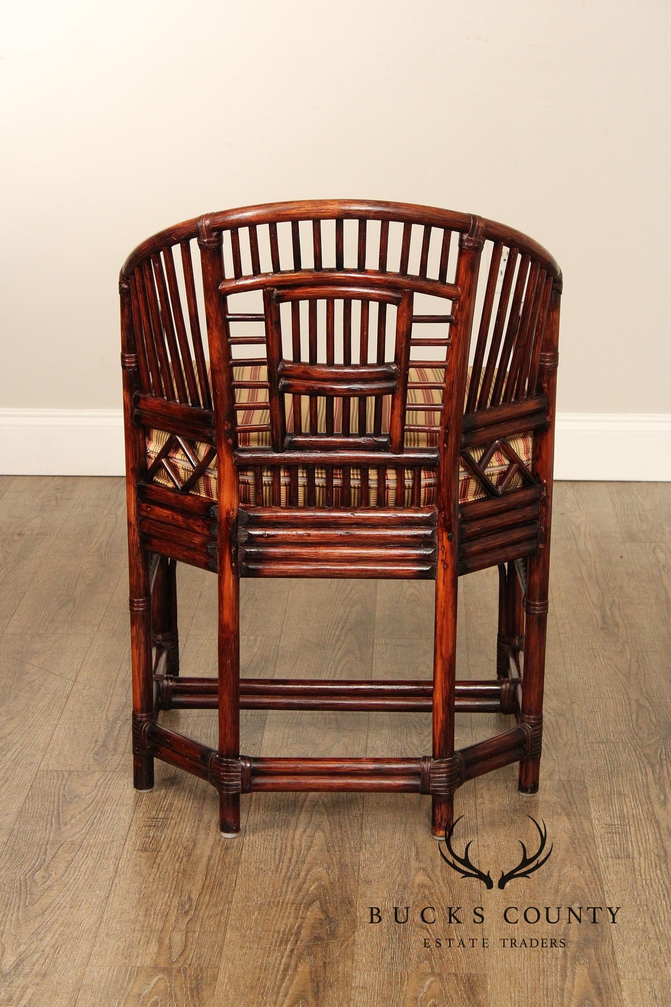 Brighton Pavilion Style Rattan , Bamboo and Cane Armchairs