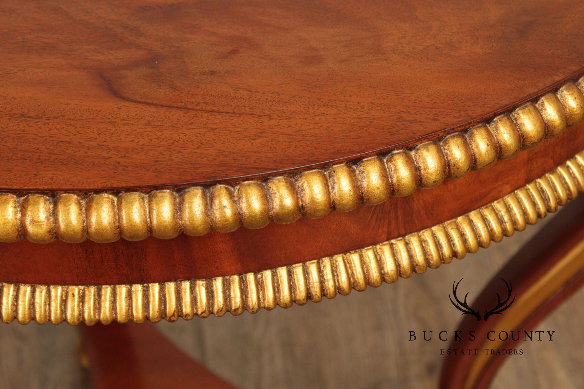 Regency Style Partial Gilt Mahogany Center Table