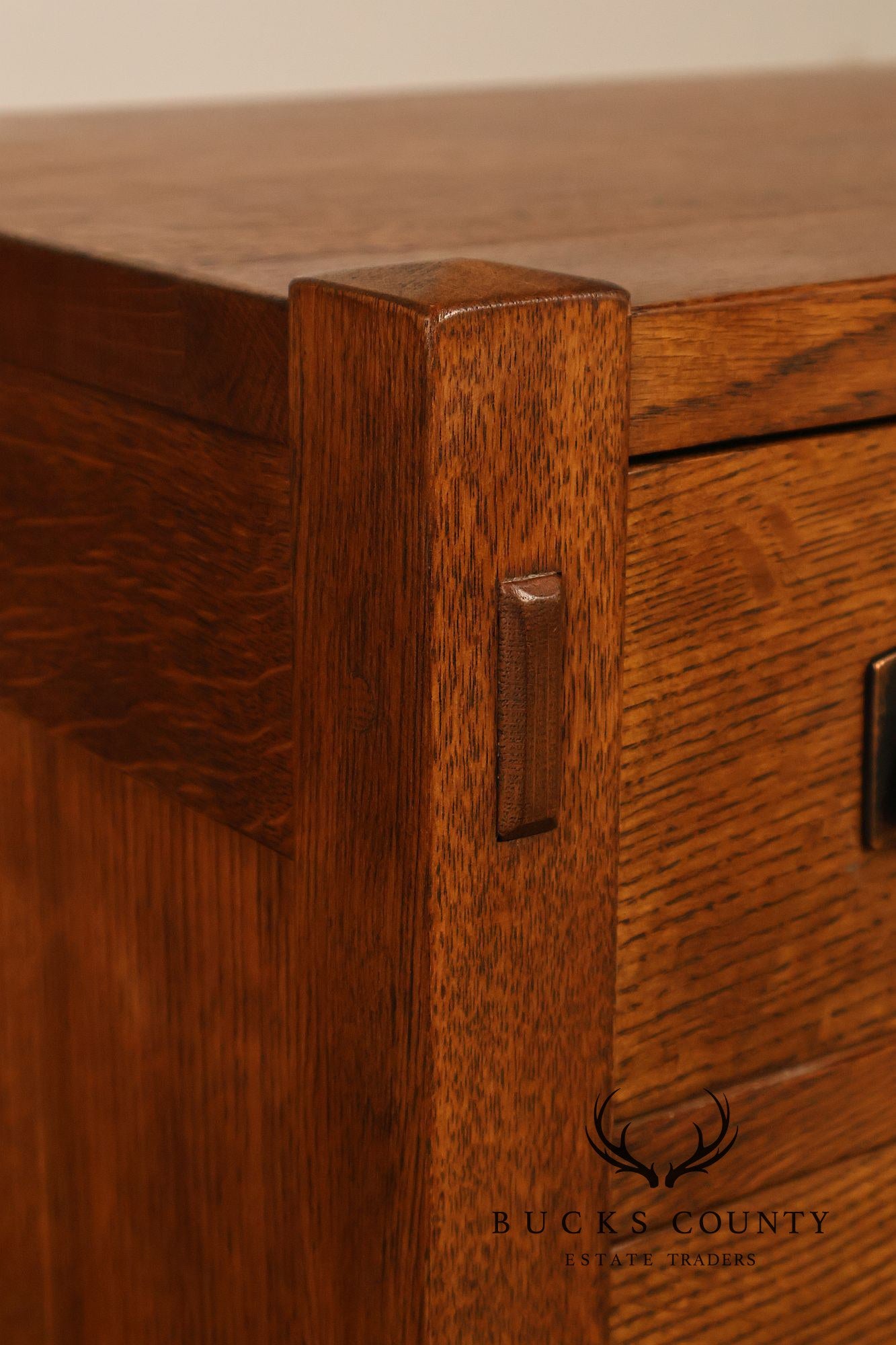 Stickley Mission Collection Pair Of Oak Chest Nightstands
