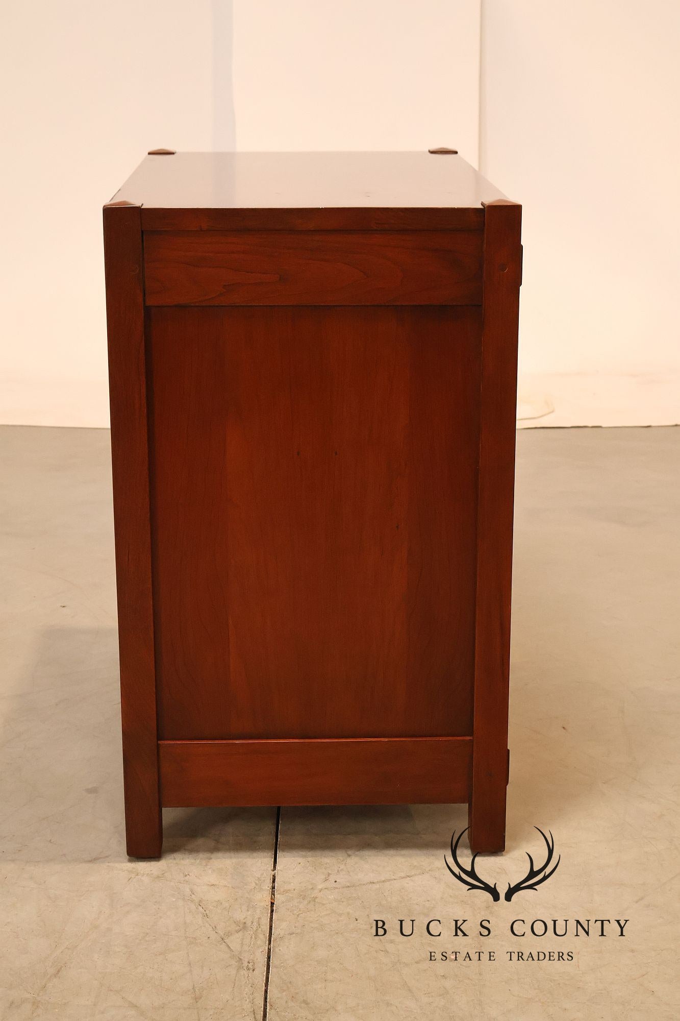 Stickley Mission Collection Pair Of Cherry Three Drawer Nightstands