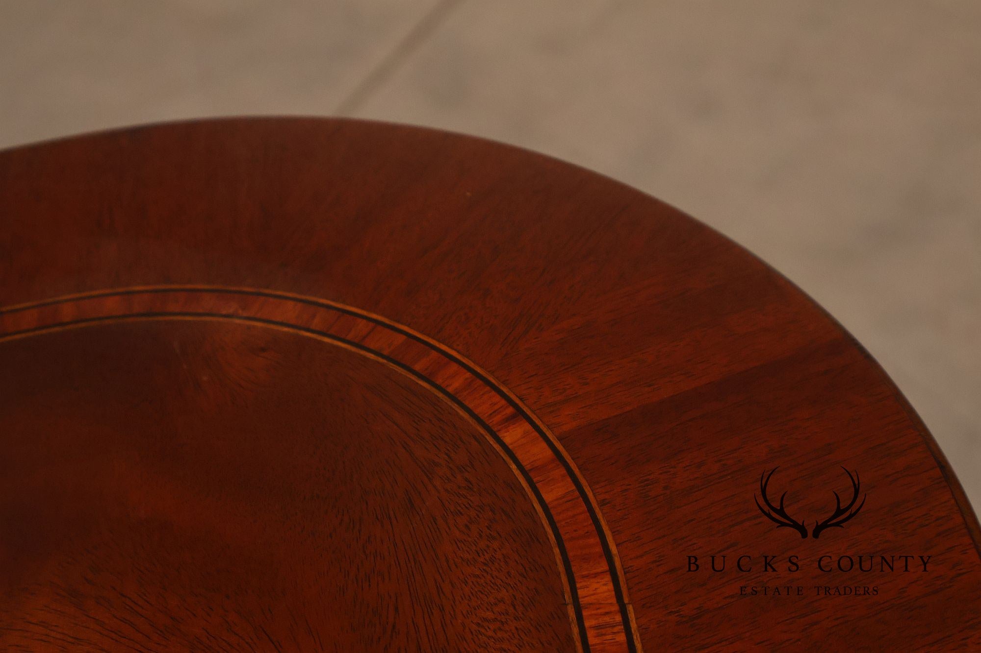 Henkel Harris Regency Style Mahogany Double Pedestal Dining Table