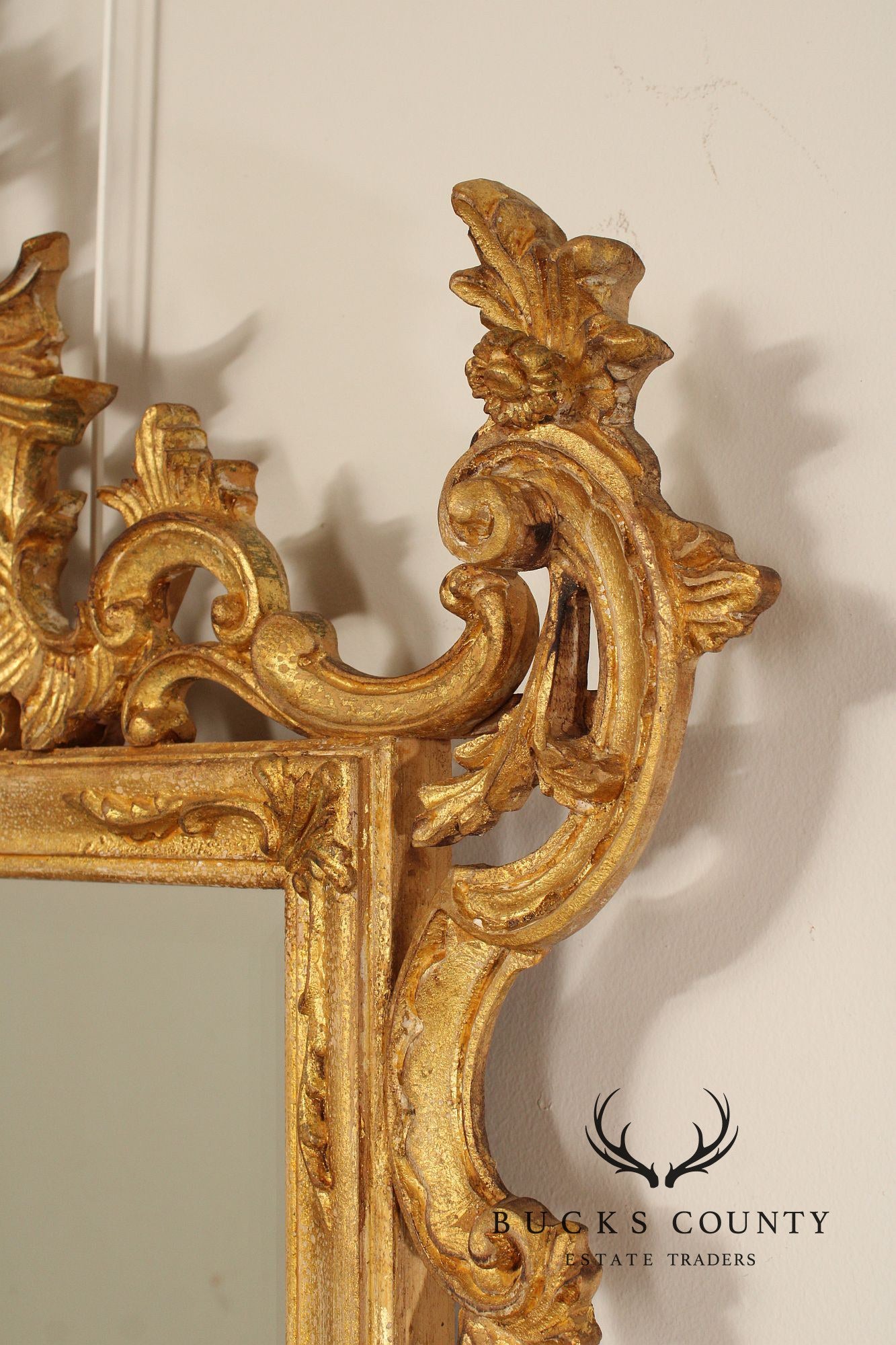 Louis J. Solomon French Louis XV Style Giltwood Mirror