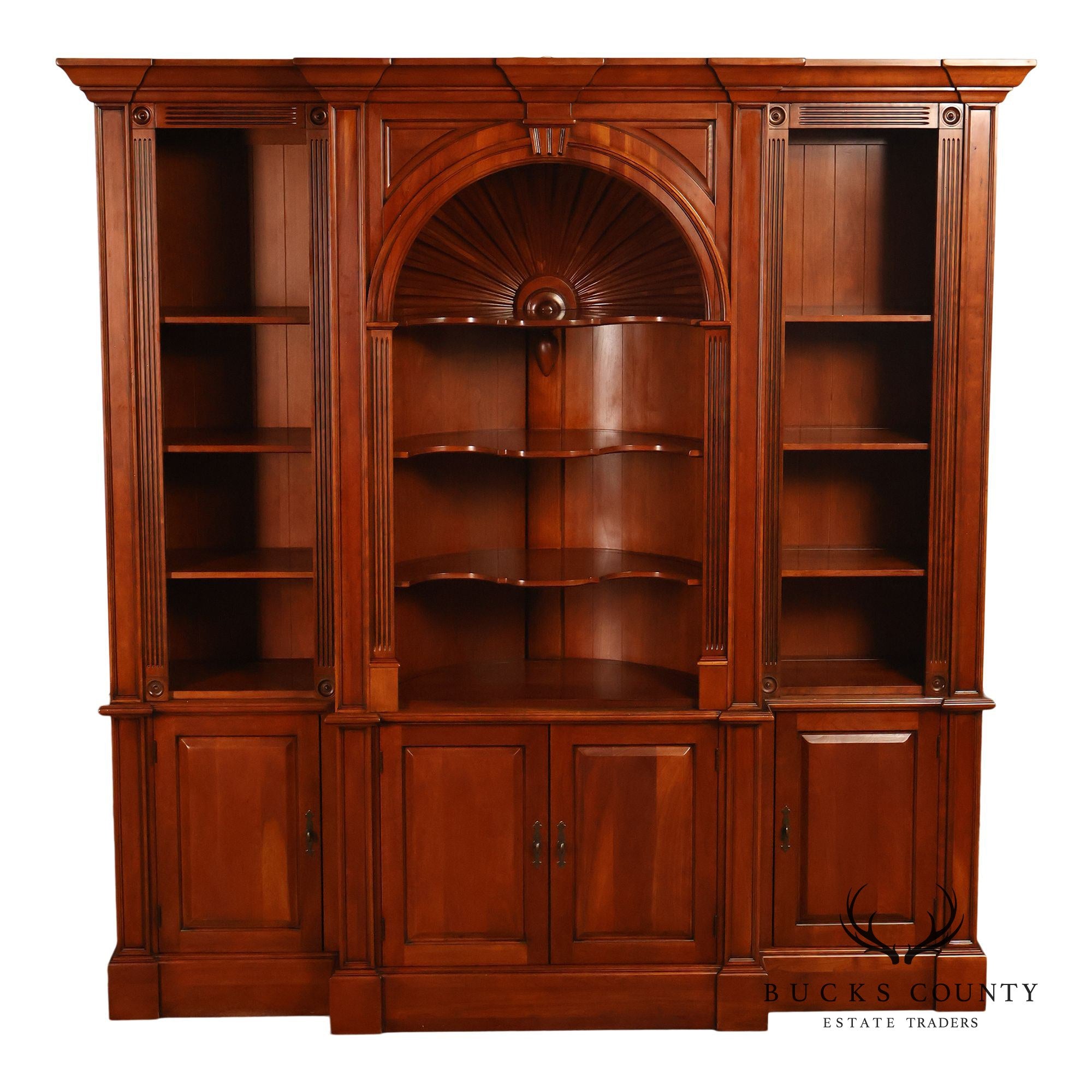 Harden Chippendale Style Cherry Library Bookcase