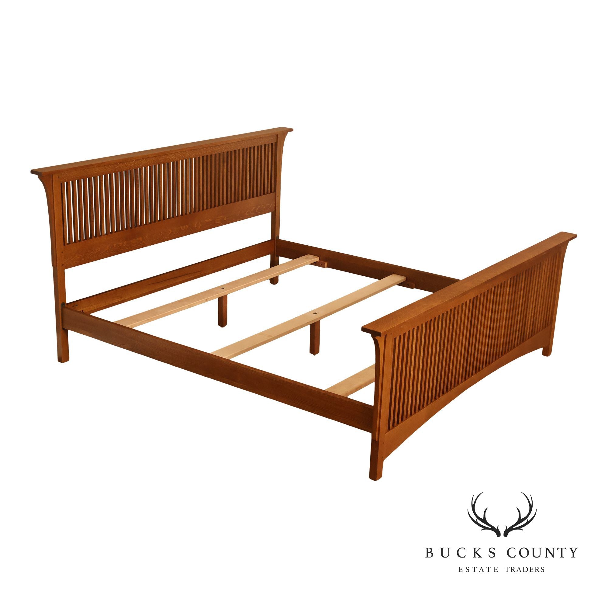 Stickley Mission Collection King Size Spindle Bed