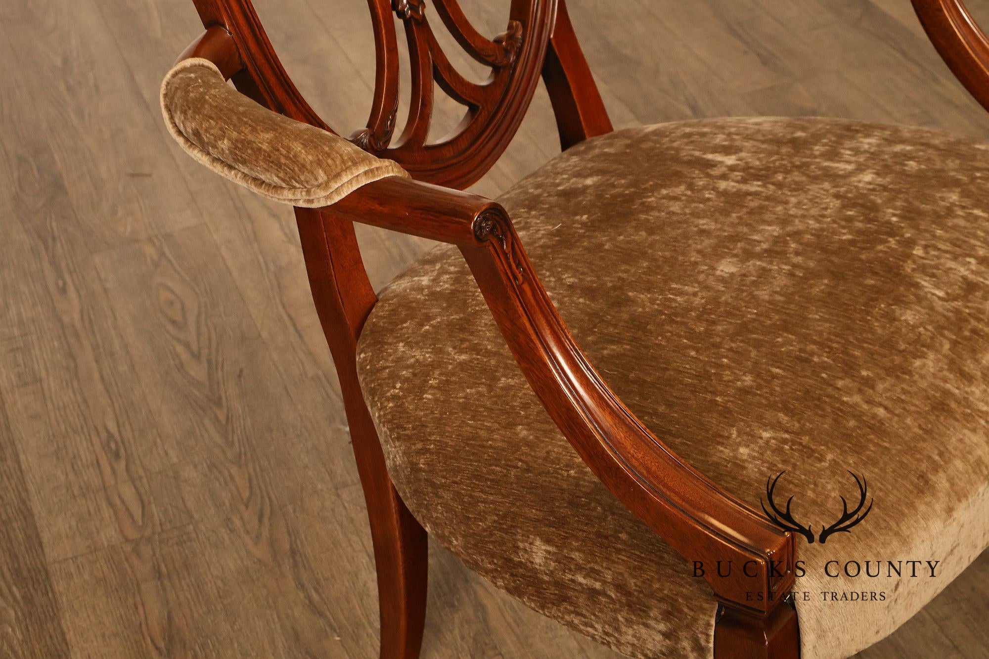 Karges Federal Style Set of Eight Mahogany Dining Chairs