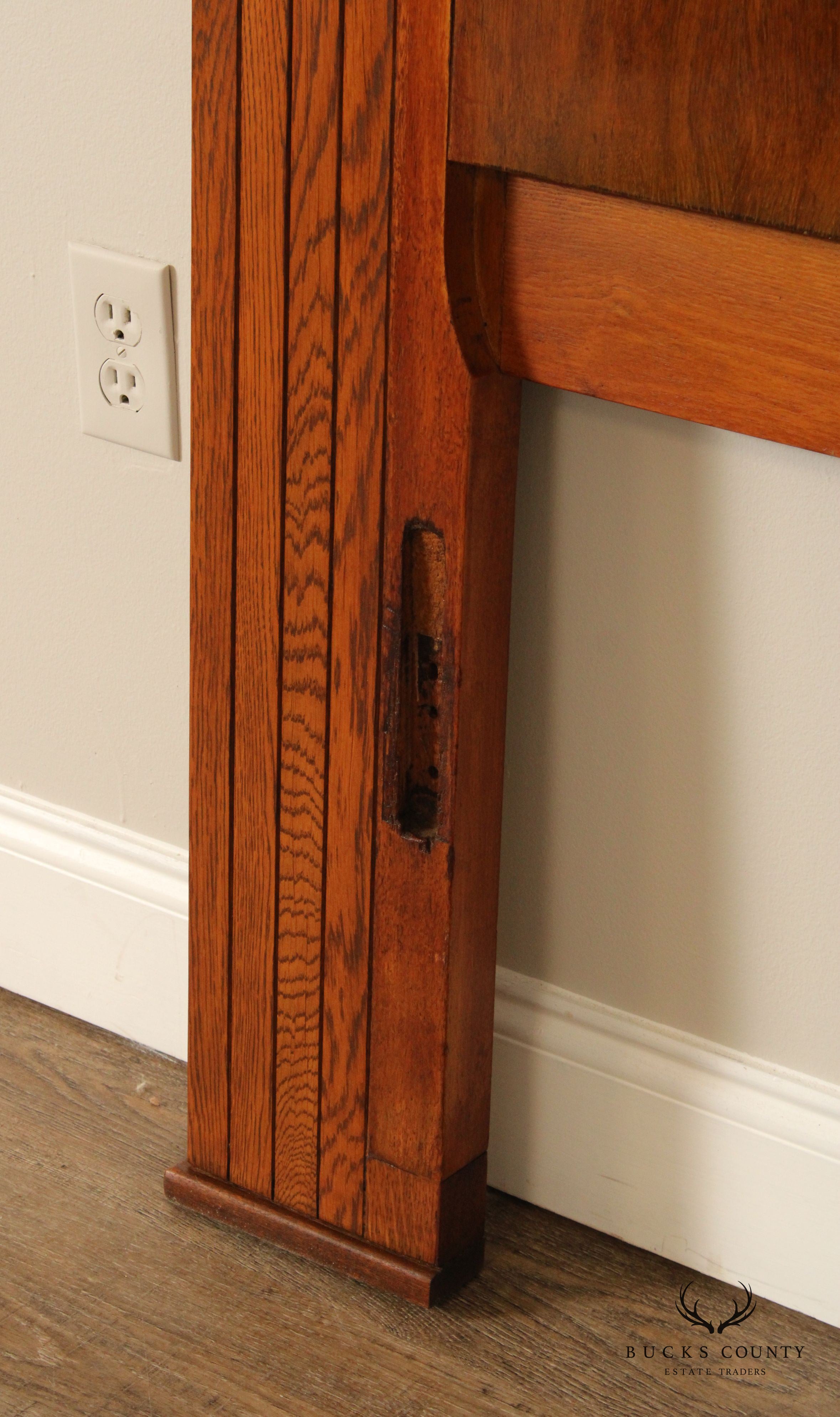 Grand Rapids Art Deco Period Queen Headboard And Footboard