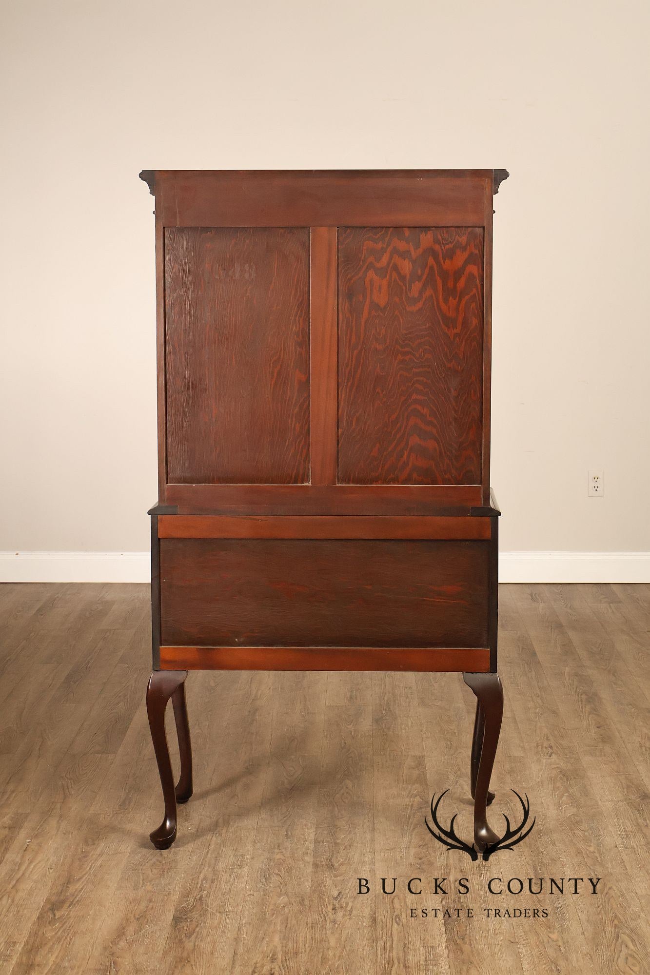 Queen Anne Style Mahogany Highboy Chest