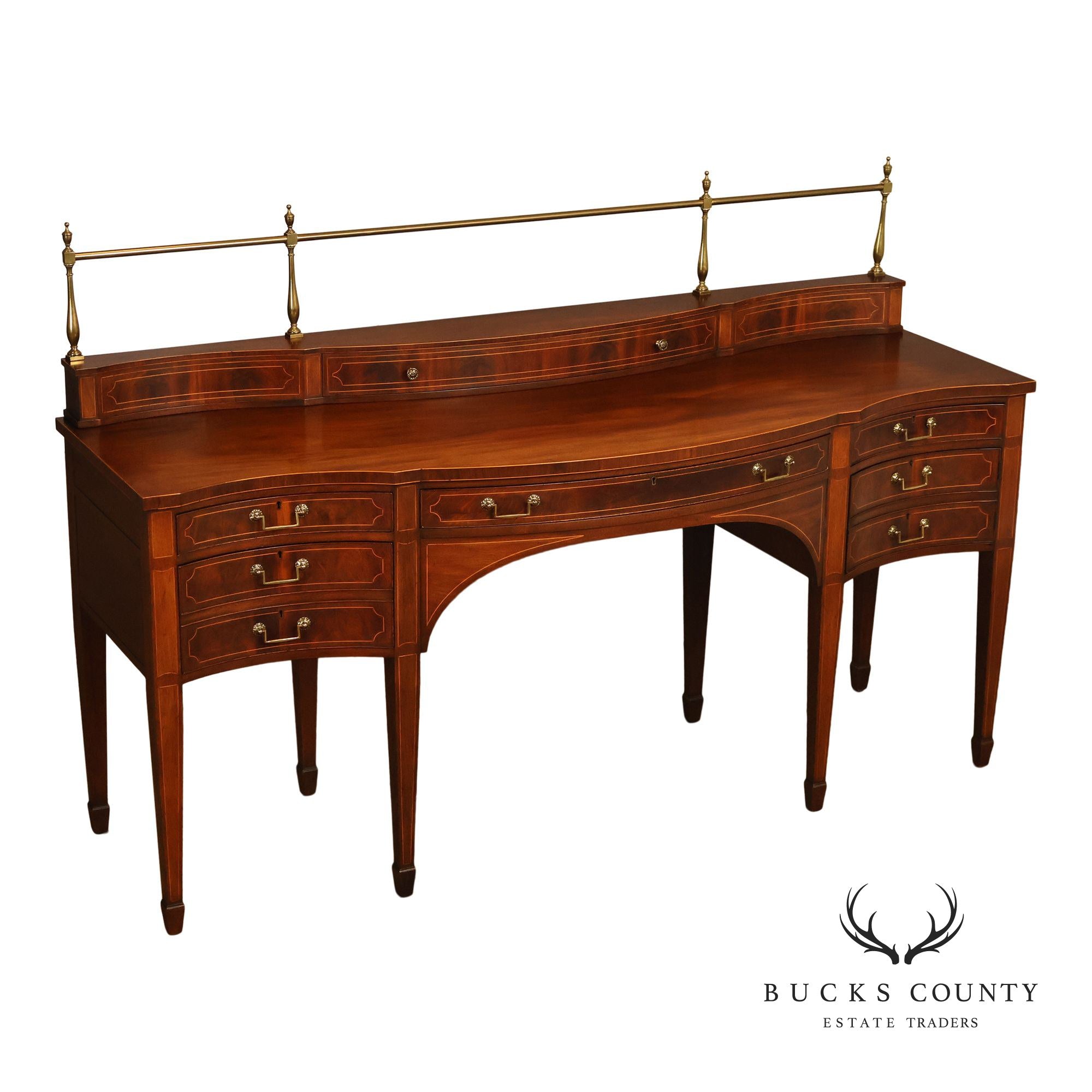 1940's Baker Regency Style Mahogany Sideboard