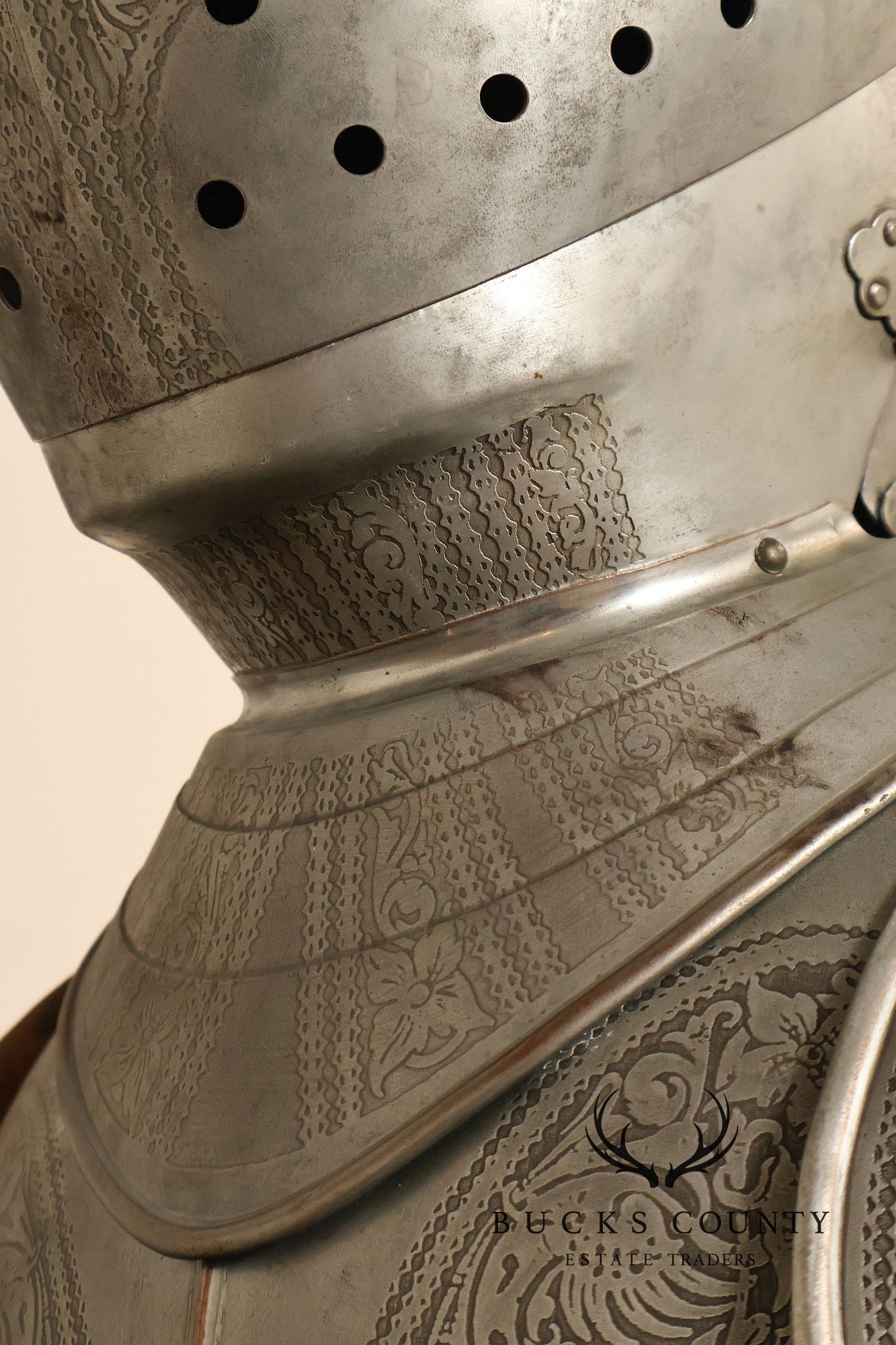 Marto Toledo Spanish Engraved Full Suit of Armor with Sword