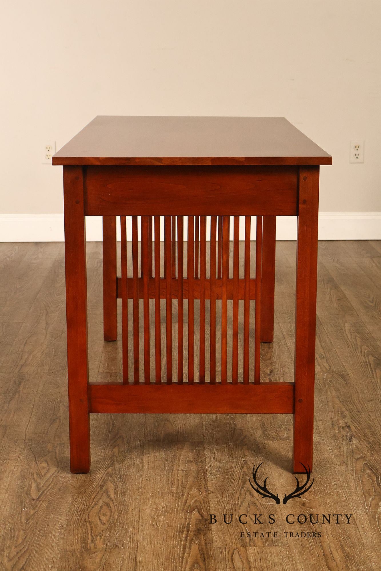 Stickley Mission Collection Cherry Spindled Writing Desk