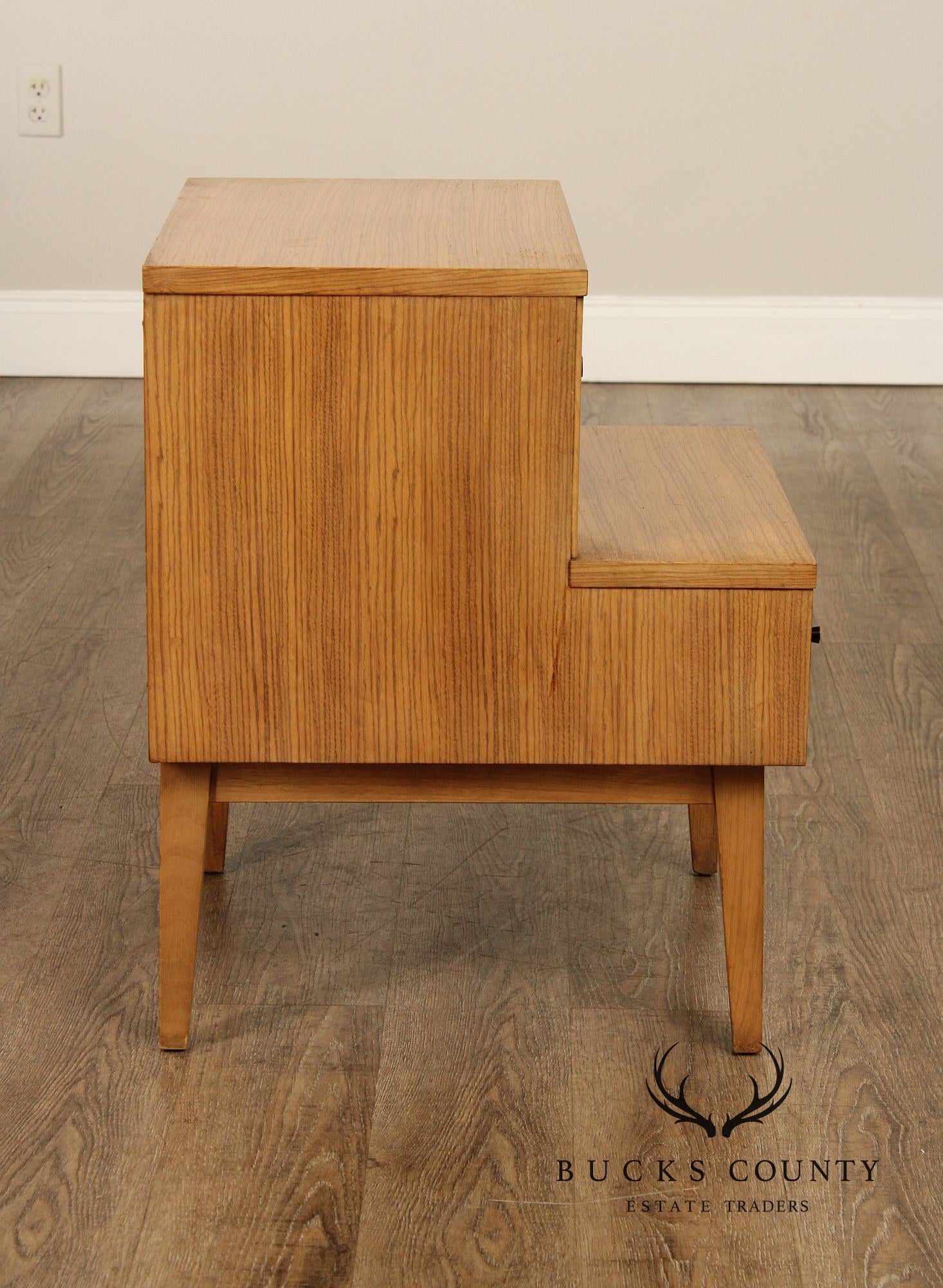 American of Martinsville Mid Century Modern Pair of Walnut Nightstands