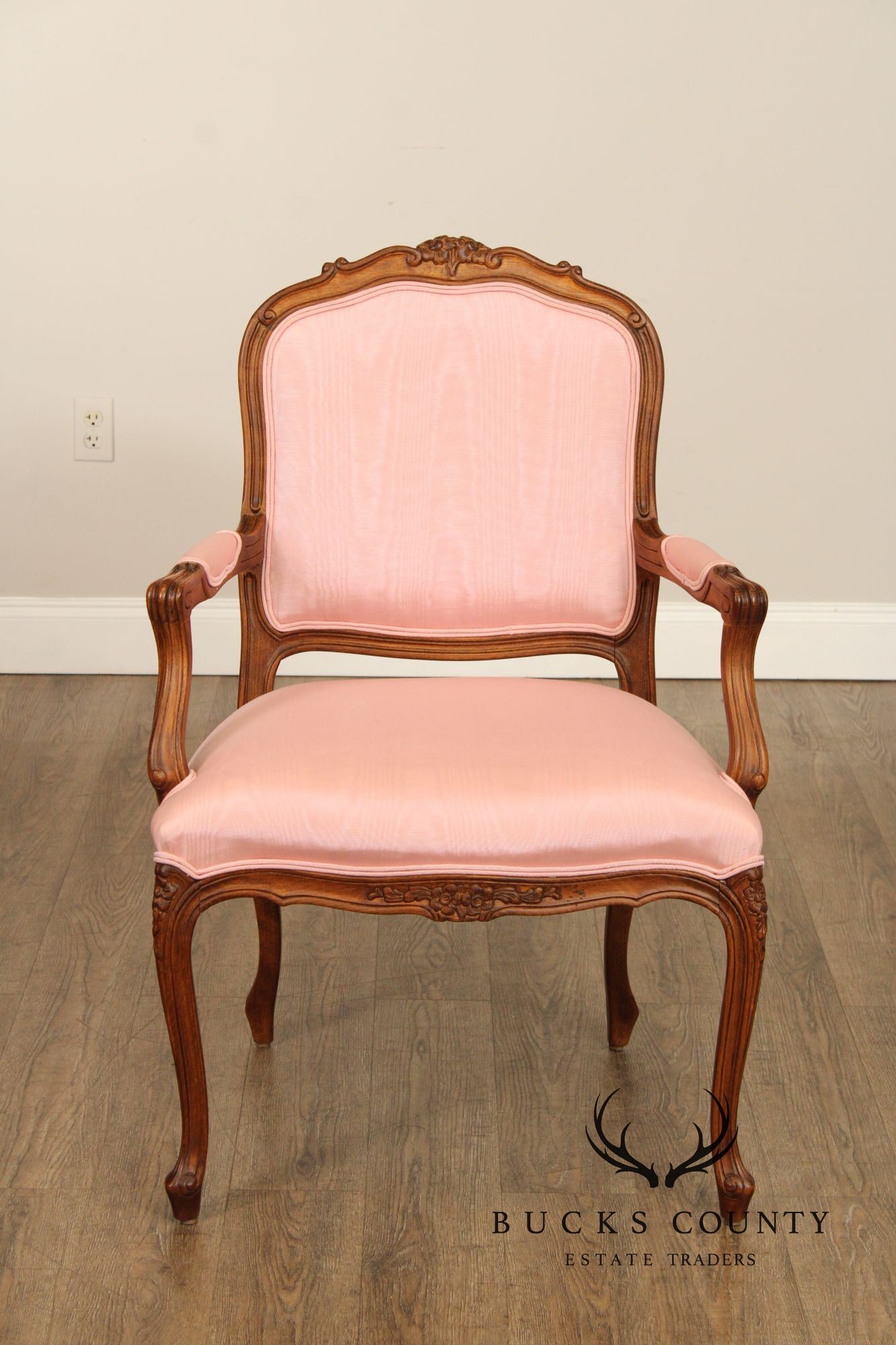 Ethan Allen French Louis XV Style Fauteuil Armchair