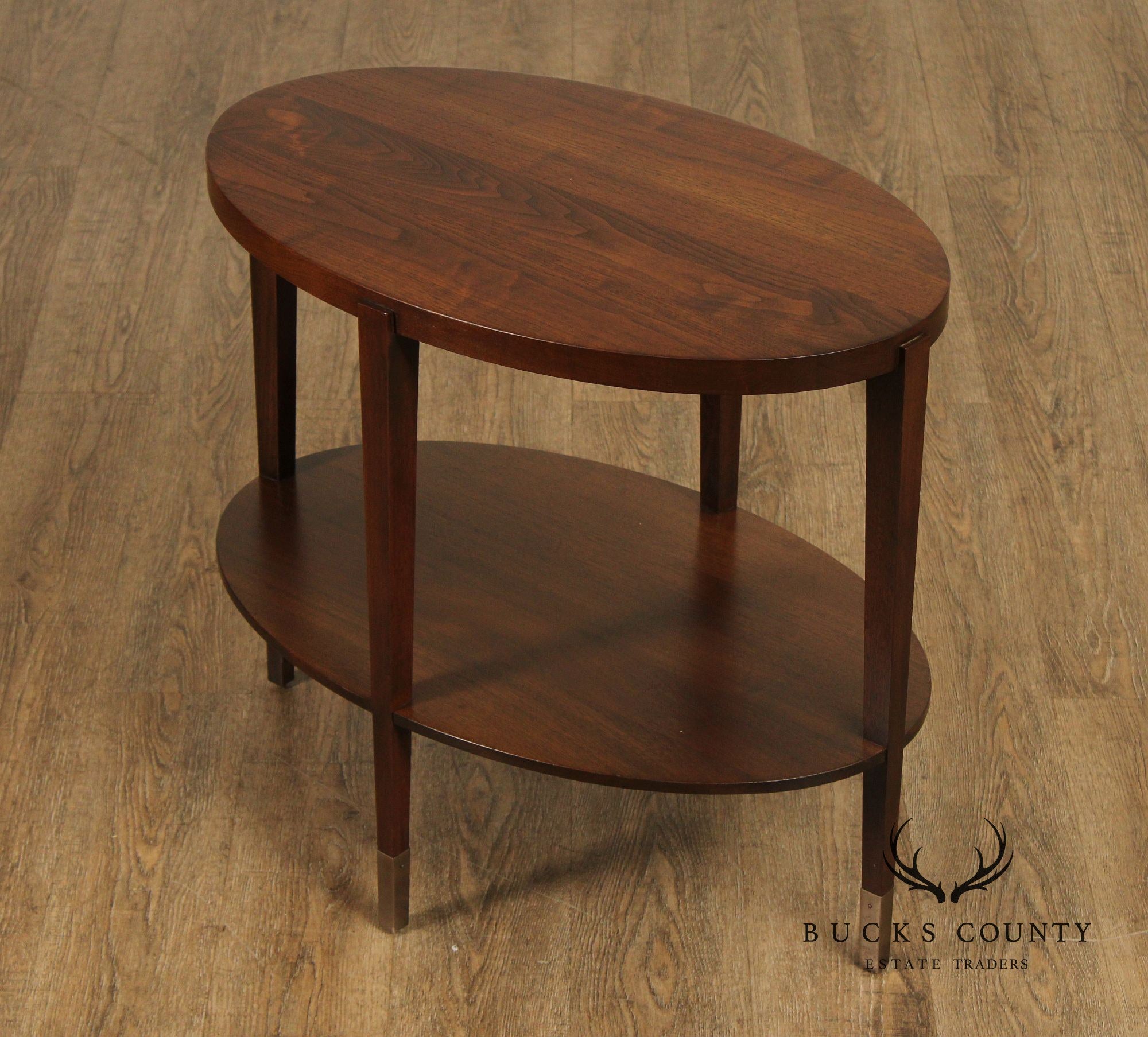 Studio by Stickley 'Brower' Oval Walnut End Table