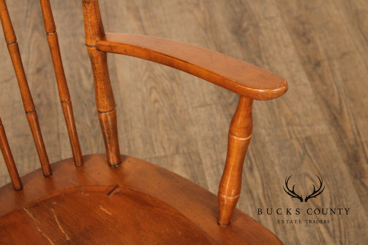 Ethan Allen Set of Four Faux Bamboo Dining Chairs