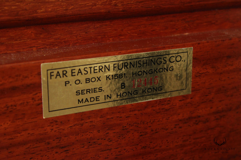 Far Eastern Furnishings Chinese Rosewood Fretwork King Size Headboard