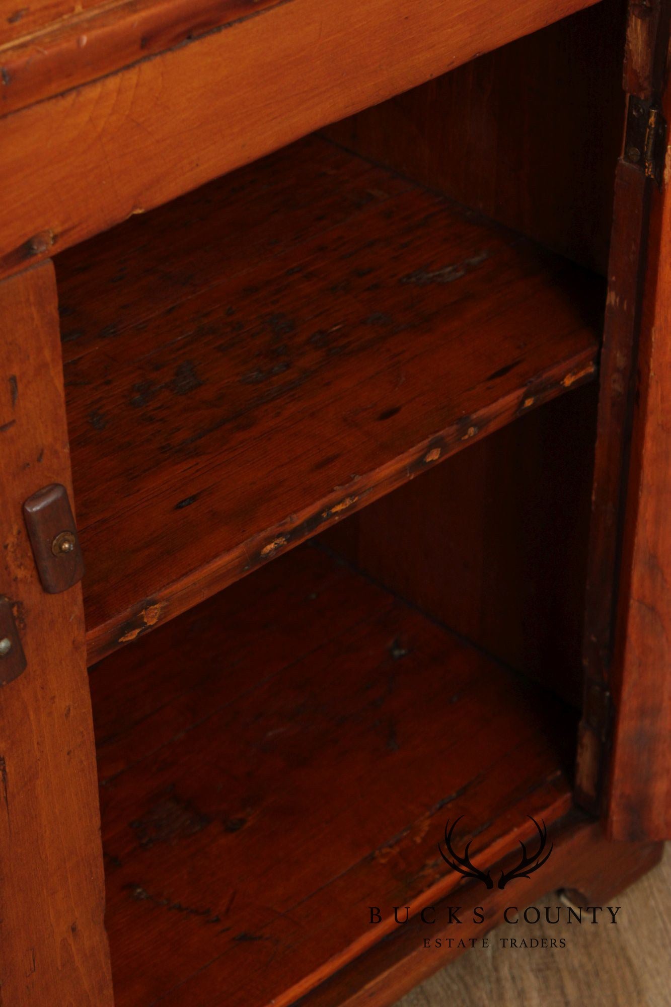 Antique Farmhouse Pine Dry Sink