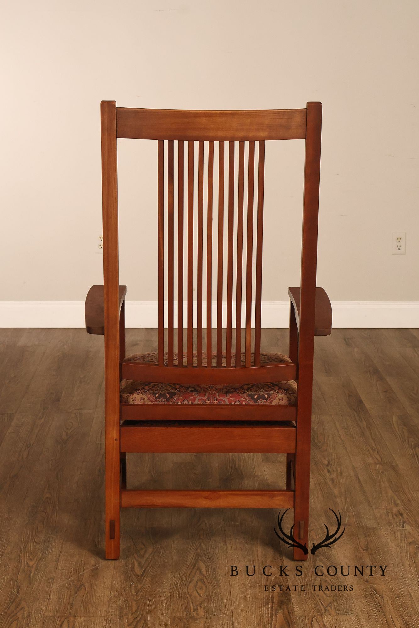 Stickley Mission Collection Cherry Spindle Armchair