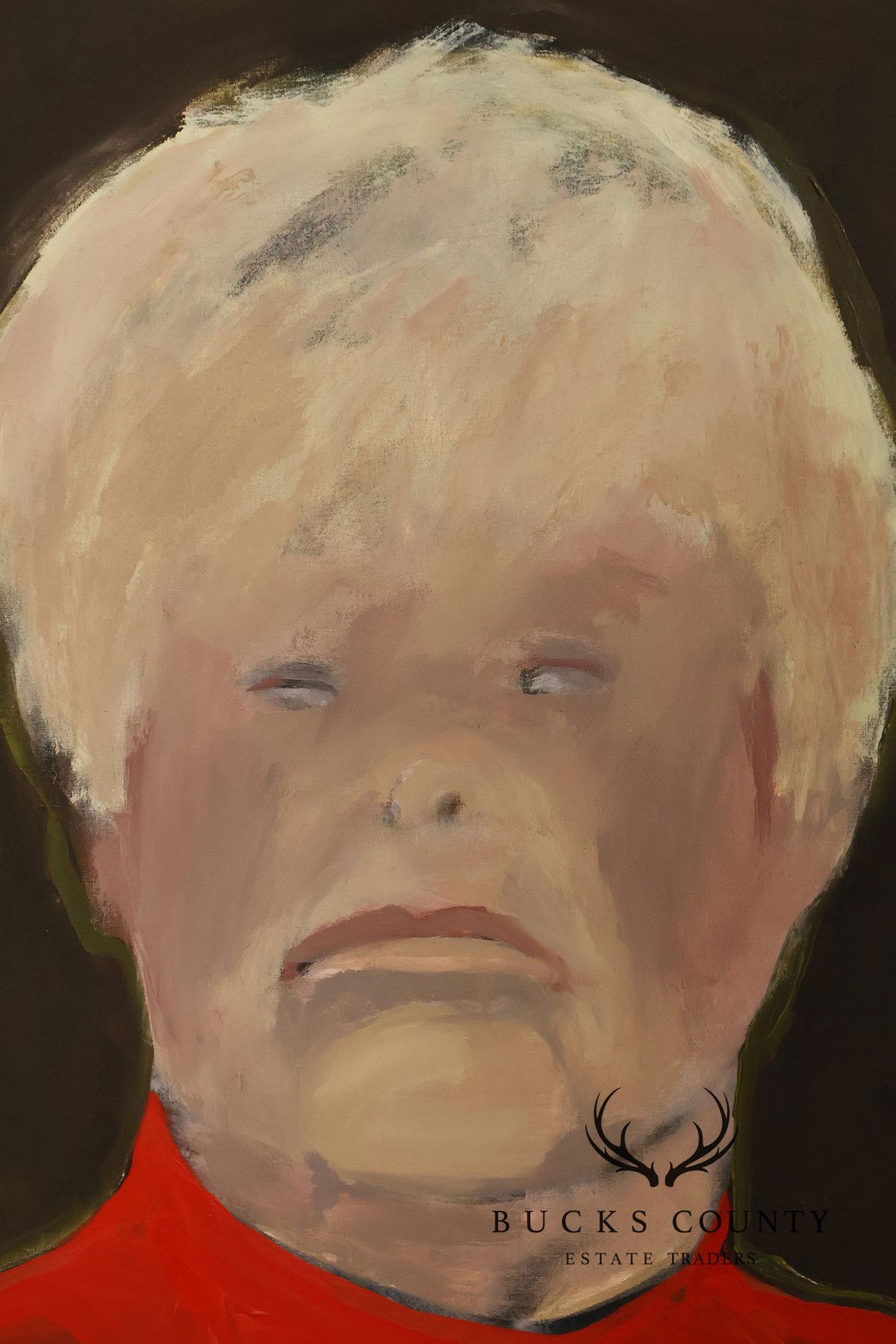 Anne Cooper Dobbins Oil Painting, 'A Stern Father and His Spouse'