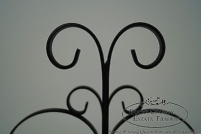 Custom Ornate Scrolled Wrought Iron Spanish Style Magazine Stand