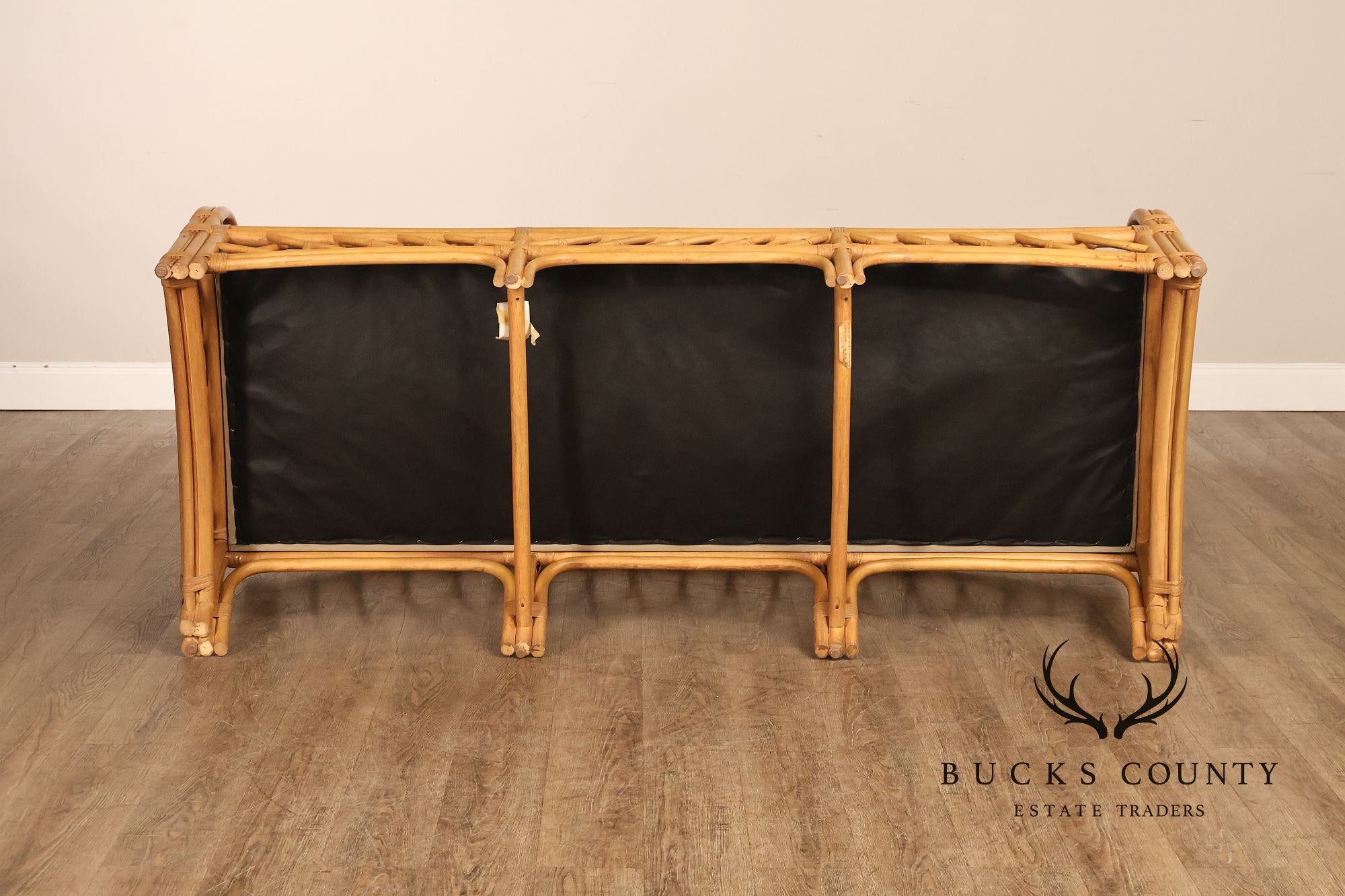 TradeWinds Rattan Sofa With Upholstered Cushions